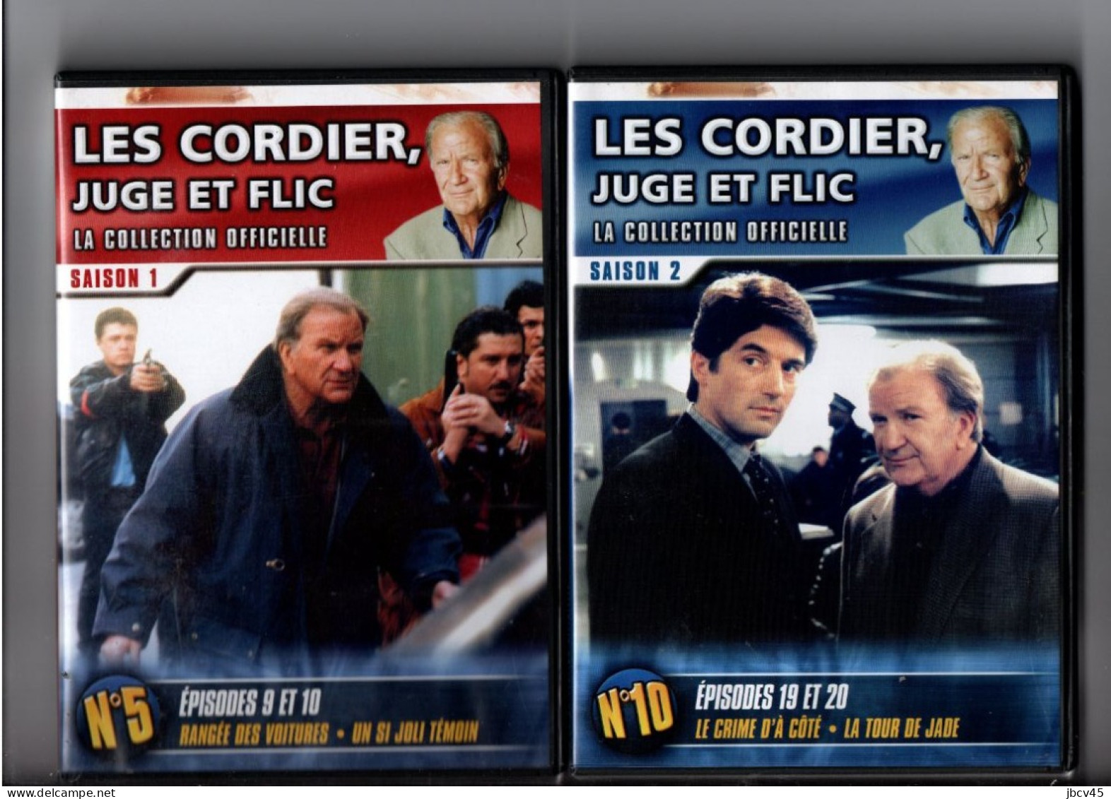 Lot De 2 Dvd  Les Cordiers Juge Et Flic  Saison 1 Et 2 Numeros 5 Et 10 - Krimis & Thriller