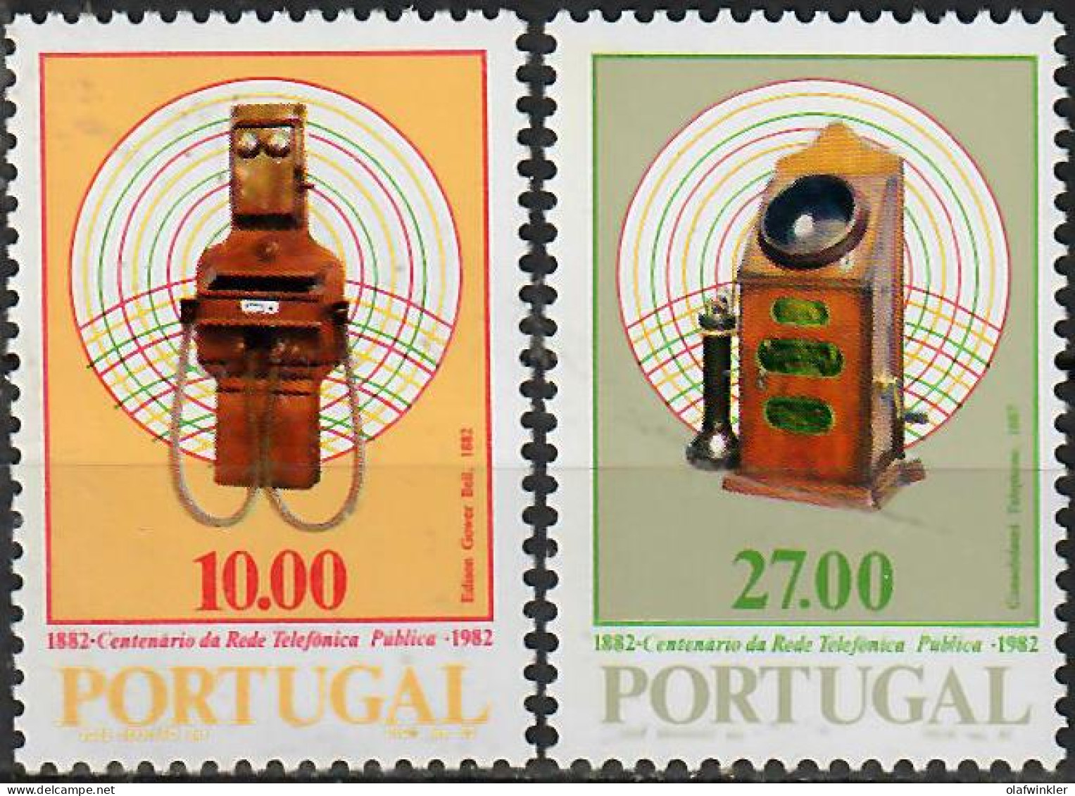 1982 Telefónica Pública Em Portugal AF 1567-8 / Sc 1536-7 / YT 1541-2 / Mi 1562-3 Novo / MNH / Neuf / Postfrisch [zro] - Neufs