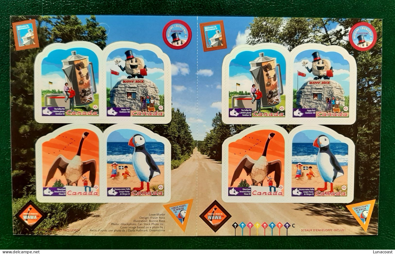 Canada 2010 MNH Sc 2401a**   2 Panes Of 4 Roadside Atractions - Ungebraucht