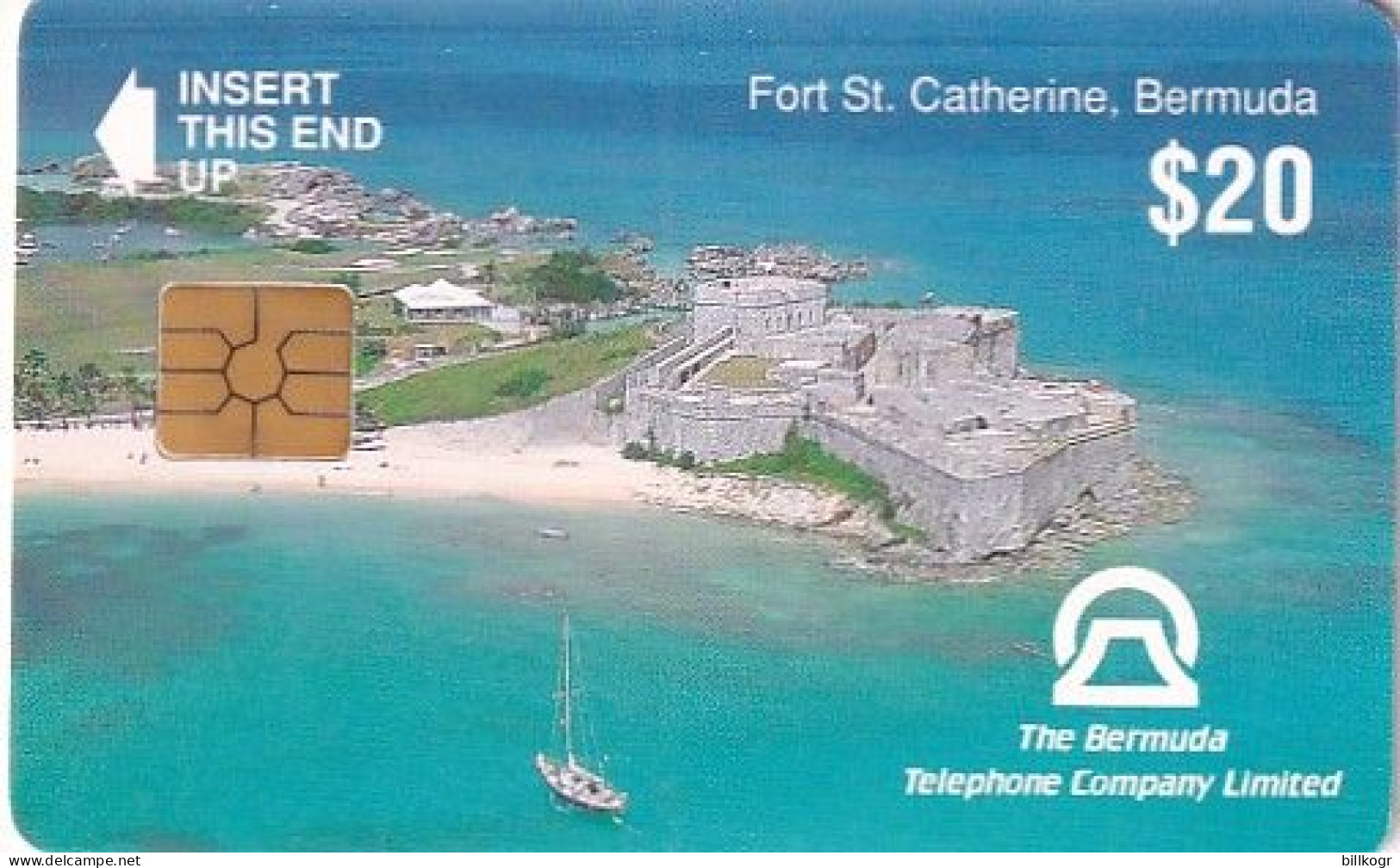 BERMUDA ISL. - Fort St. Catherine(revrrse B Without CN), Tirage %13500, Used - Bermude