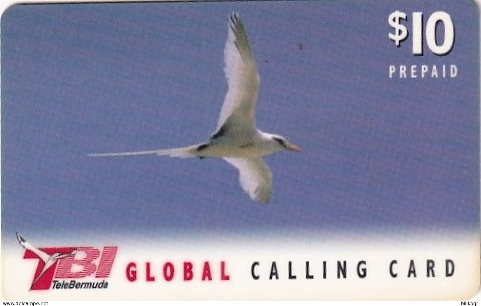 BERMUDA ISL. - Bird, TeleBermuda Prepaid Card $10, Used - Bermuda