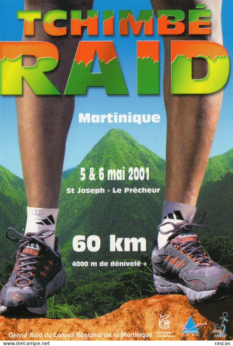 CPM - ATHLETISME - MARTINIQUE - TCHIMBE RAID - 5 ET 6 MAI 2001 - ST JOSEPH - LE PRECHEUR - Athlétisme
