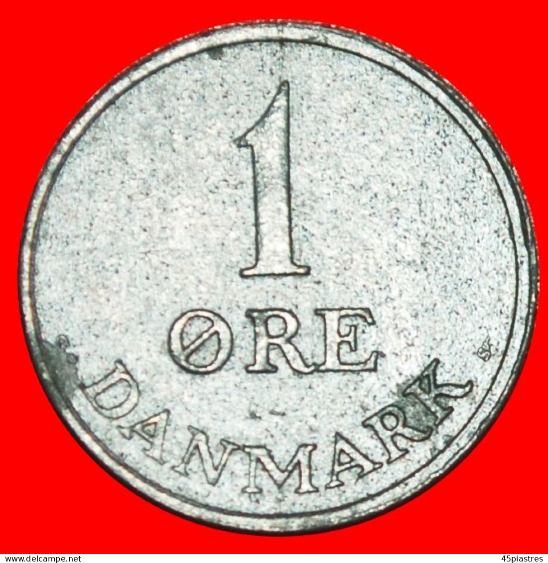 * ZINC (1948-1972): DENMARK  1 ORE 1958! FREDERICK IX (1947-1972)  · LOW START ·  NO RESERVE! - Danemark