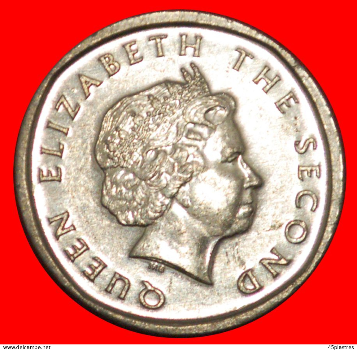 * ROUND (2002-2011): EAST CARIBBEAN  2 CENTS 2002! ELIZABETH II (1953-2022) DIES 1+A! UNC! · LOW START ·  NO RESERVE! - East Caribbean States