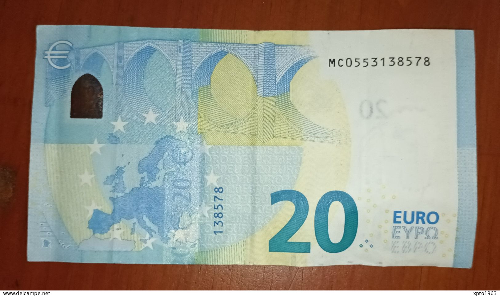 20 EURO PORTUGAL M002 E5 - Draghi- Circulated - 20 Euro