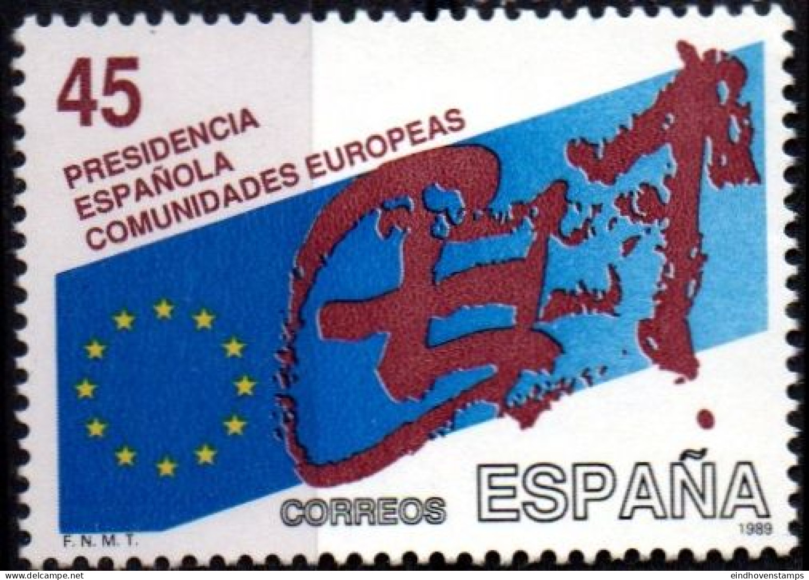 Spain 1989 Presidency European Union Prime Minister Council 1 Value MNH - 1989