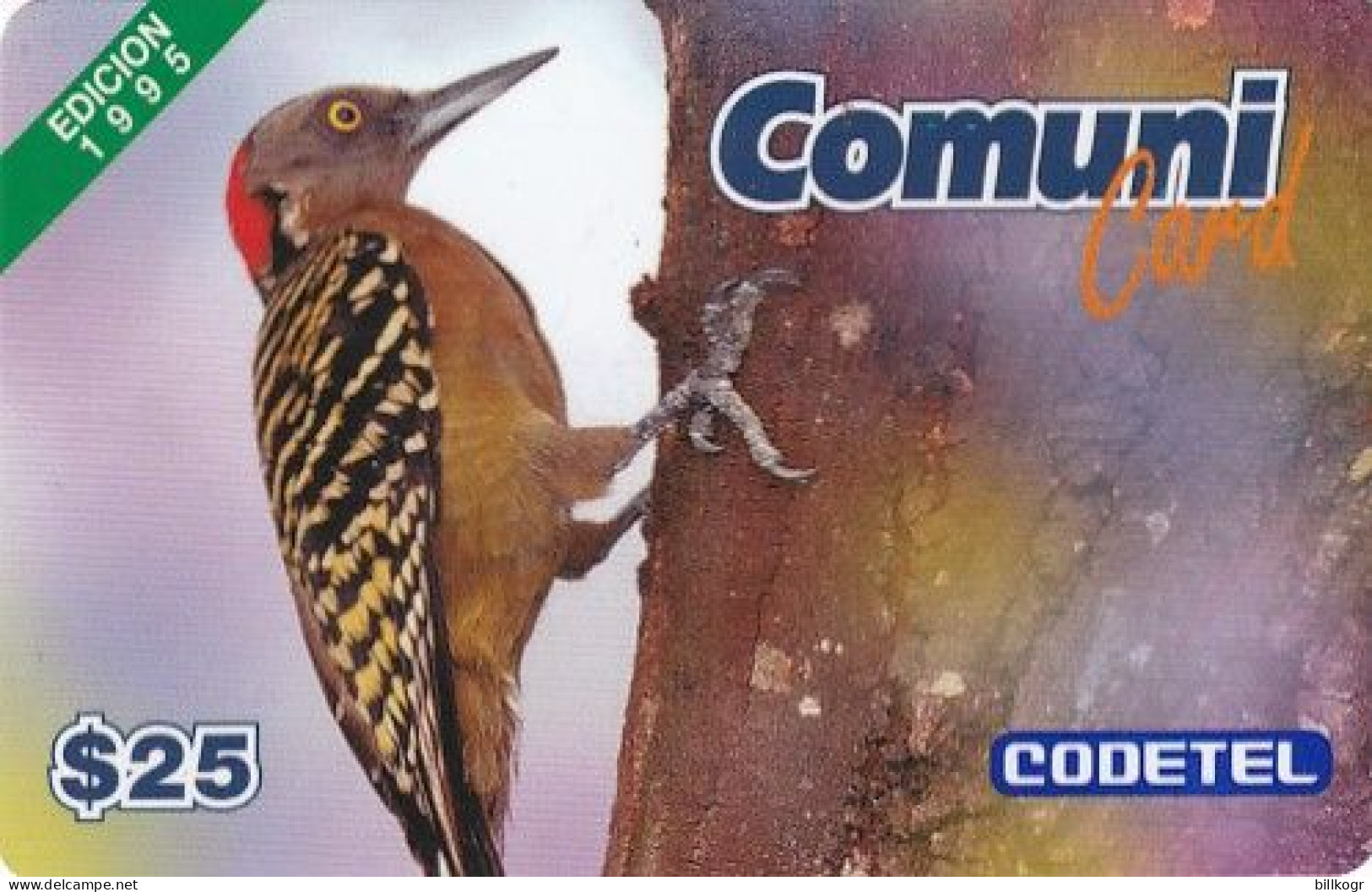 DOMINICAN REPUBLIC - El Carpintero, CODETEL Prepaid Card $25, Exp. Date 12/96, Mint - Dominicaine