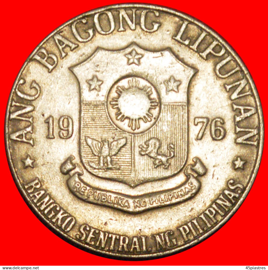 * USA JOSE RIZAL (1861-1896): PHILIPPINES  1 PISO 1976 LARGE TYPE 1975-1982! · LOW START ·  NO RESERVE! - Filippijnen