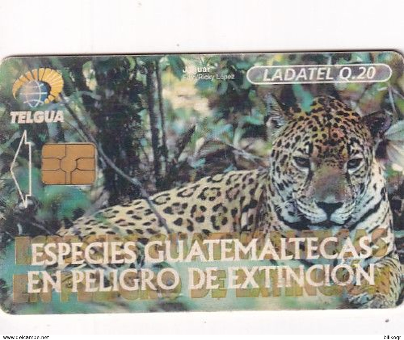 GUATEMALA - Animals Of Guatemala/Jaguar, Used - Guatemala