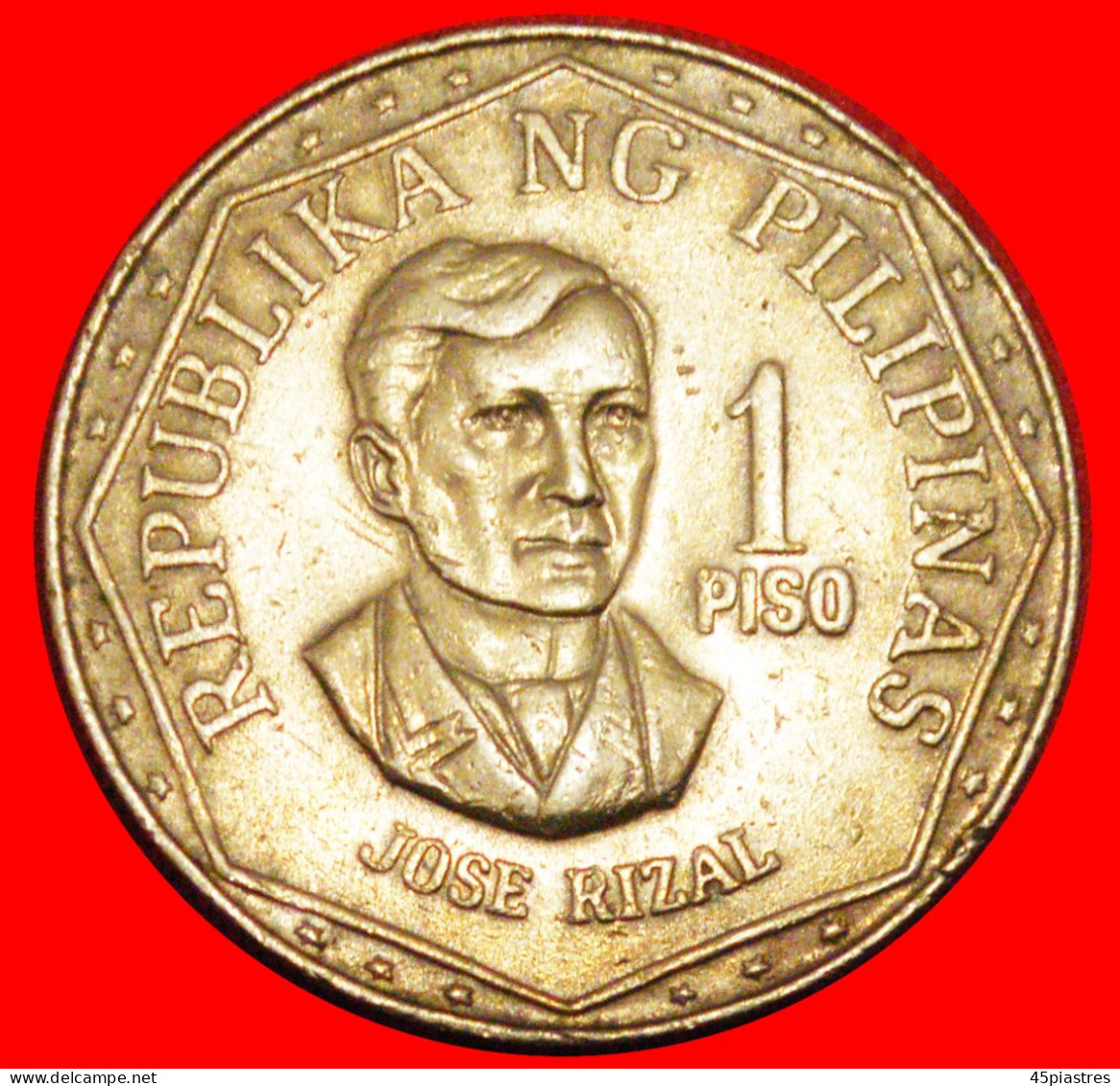 * USA (?) JOSE RIZAL (1861-1896): PHILIPPINES  1 PISO 1978 LARGE TYPE 1975-1982! · LOW START ·  NO RESERVE! - Philippinen
