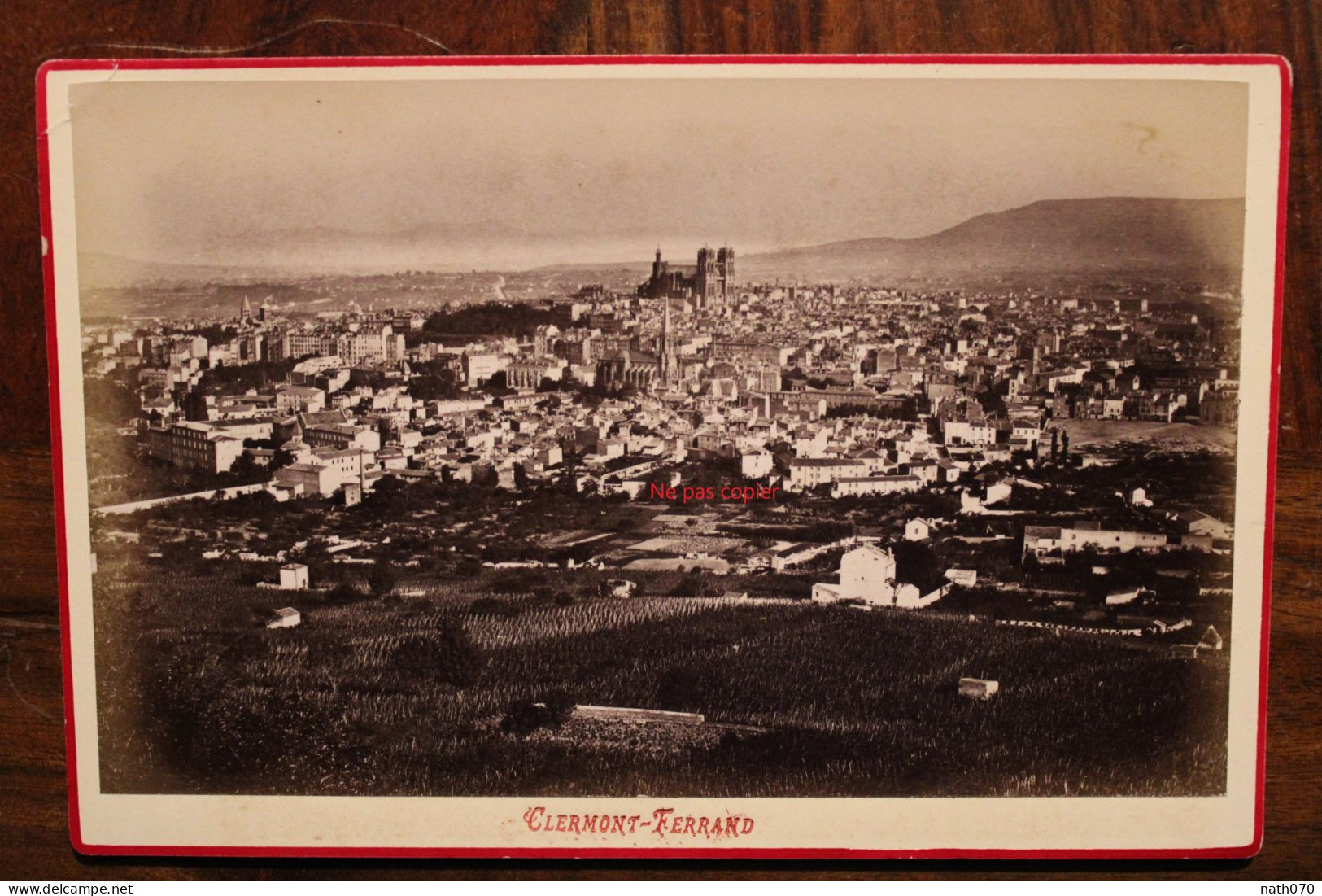 Photo 1880's Clermont Ferrand (63) Tirage Vintage Print Albumen Albuminé Format Cabinet CDC - Lieux