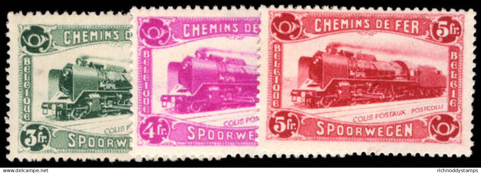 Belgium 1934 Railway Parcels Set Heavy Hinged Mint. - Neufs