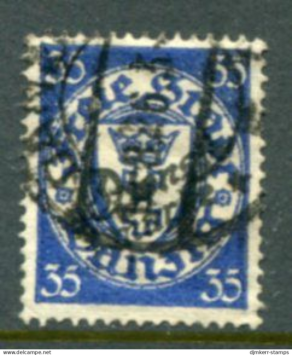 DANZIG 1925 Official Overprint. On Arms 35 Pf. Used.  Michel Dienst 48 - Dienstzegels