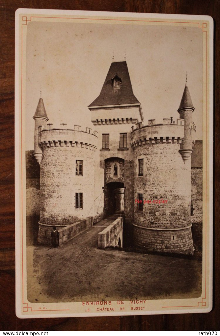 Photo 1880's Château De Busset Vichy Allier (03) Tirage Vintage Print Albumen Albuminé Format Cabinet CDC - Lieux