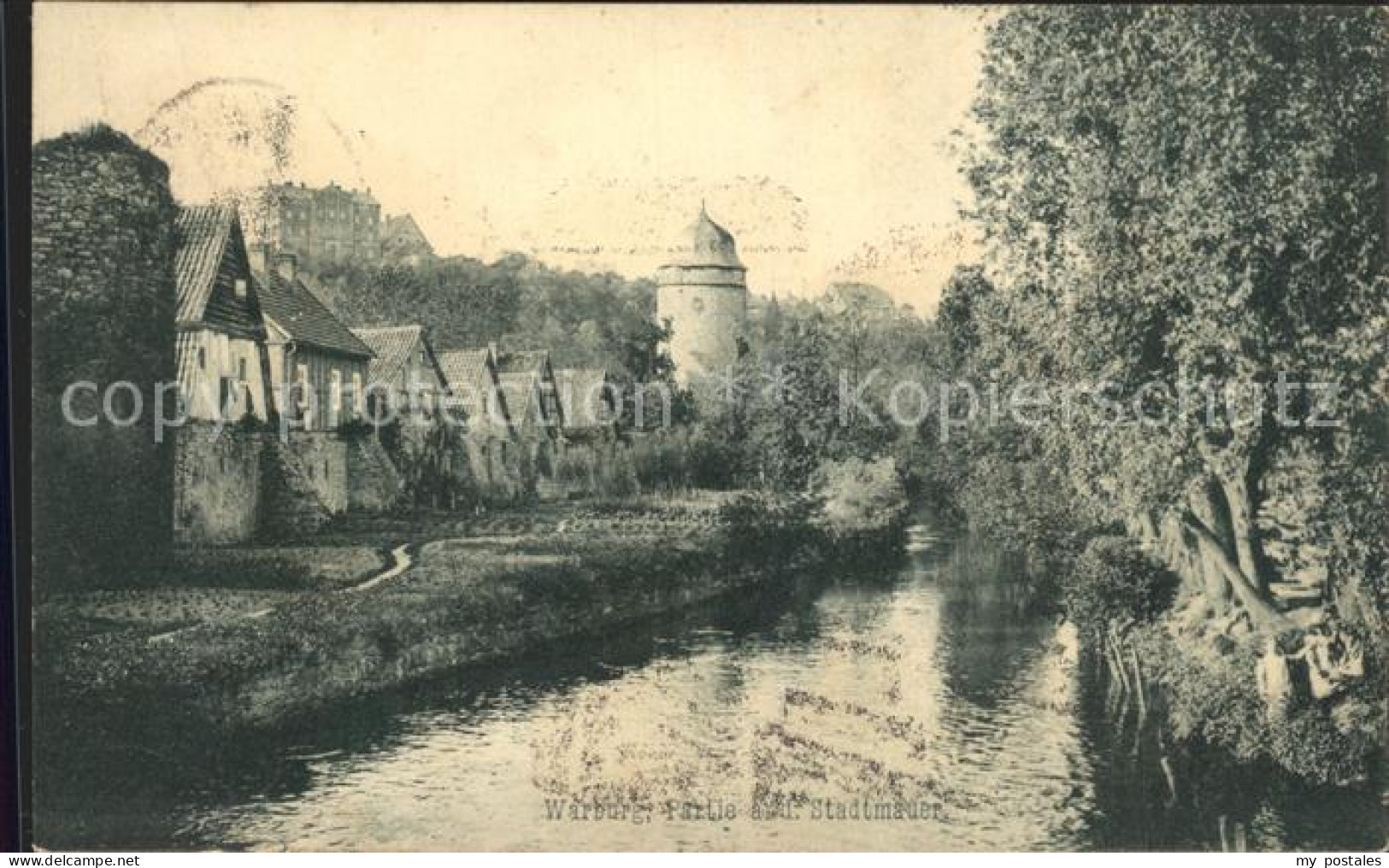 42122316 Warburg Westfalen Stadtmauer Warburg - Warburg