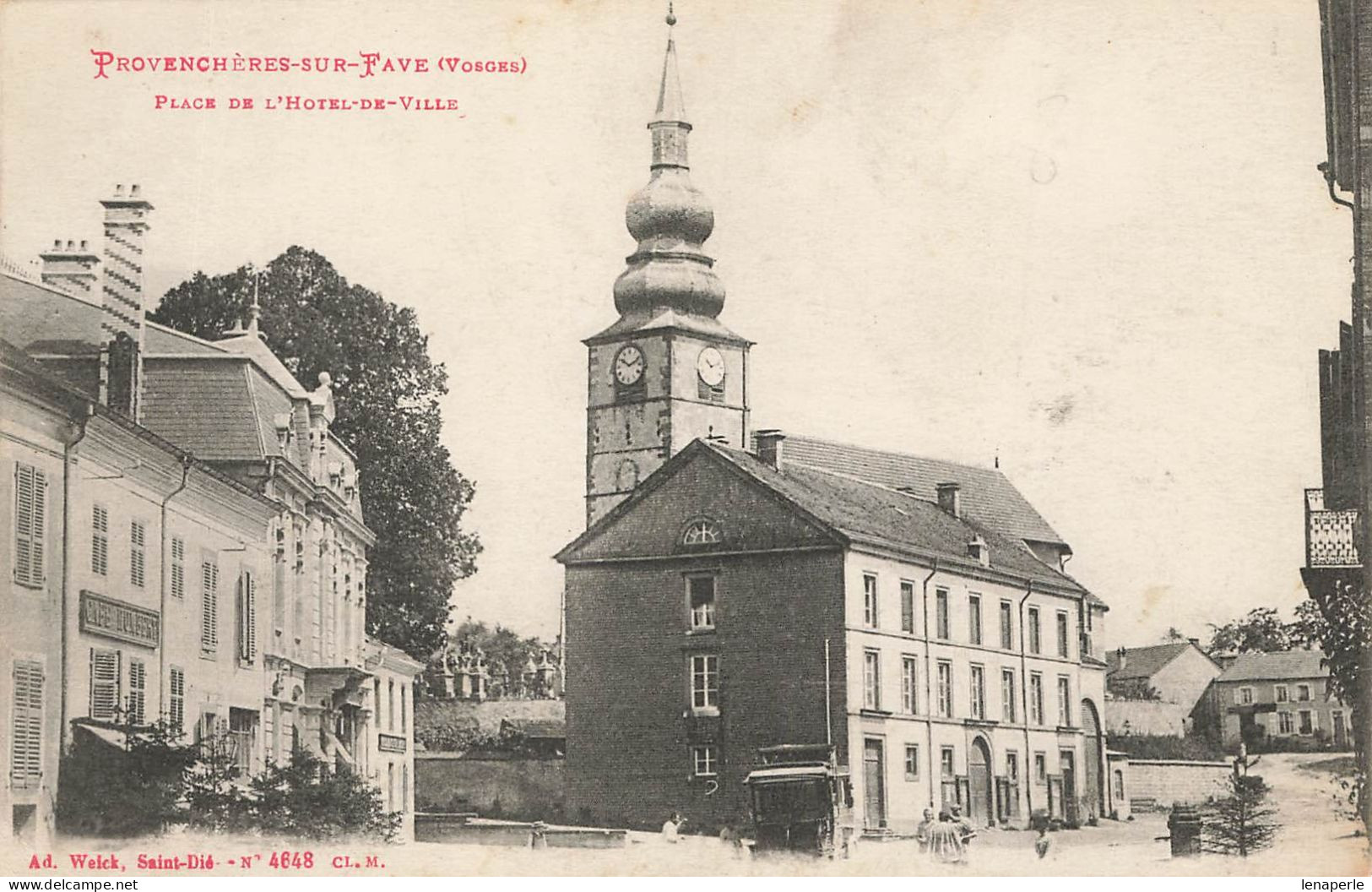 D1635 Prévenchères Place De L'hôtel De Ville - Provencheres Sur Fave