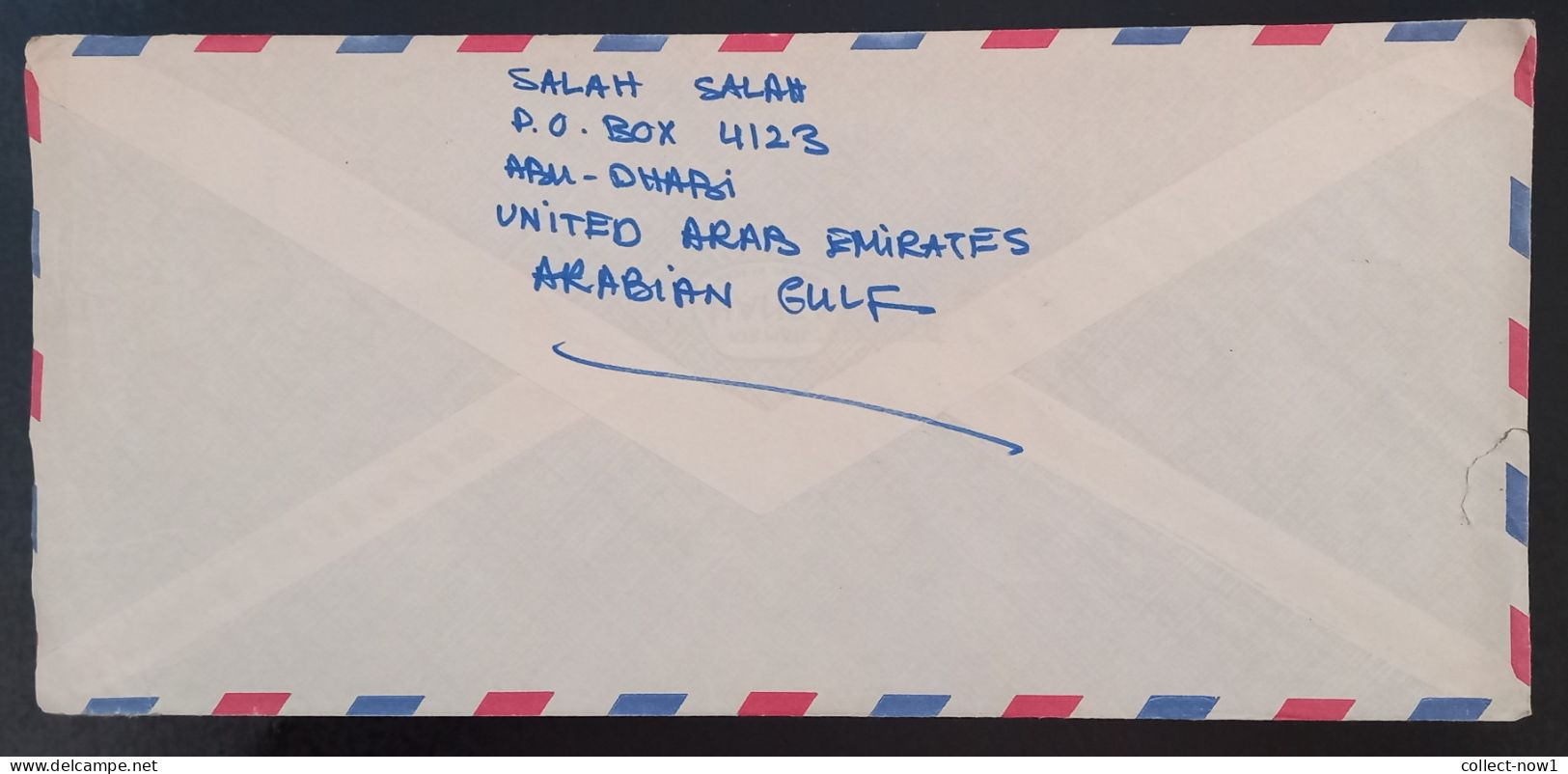 #45    UAE Abu Dhabi  Air Mail Cover Sent To Yugoslavia - - Abu Dhabi