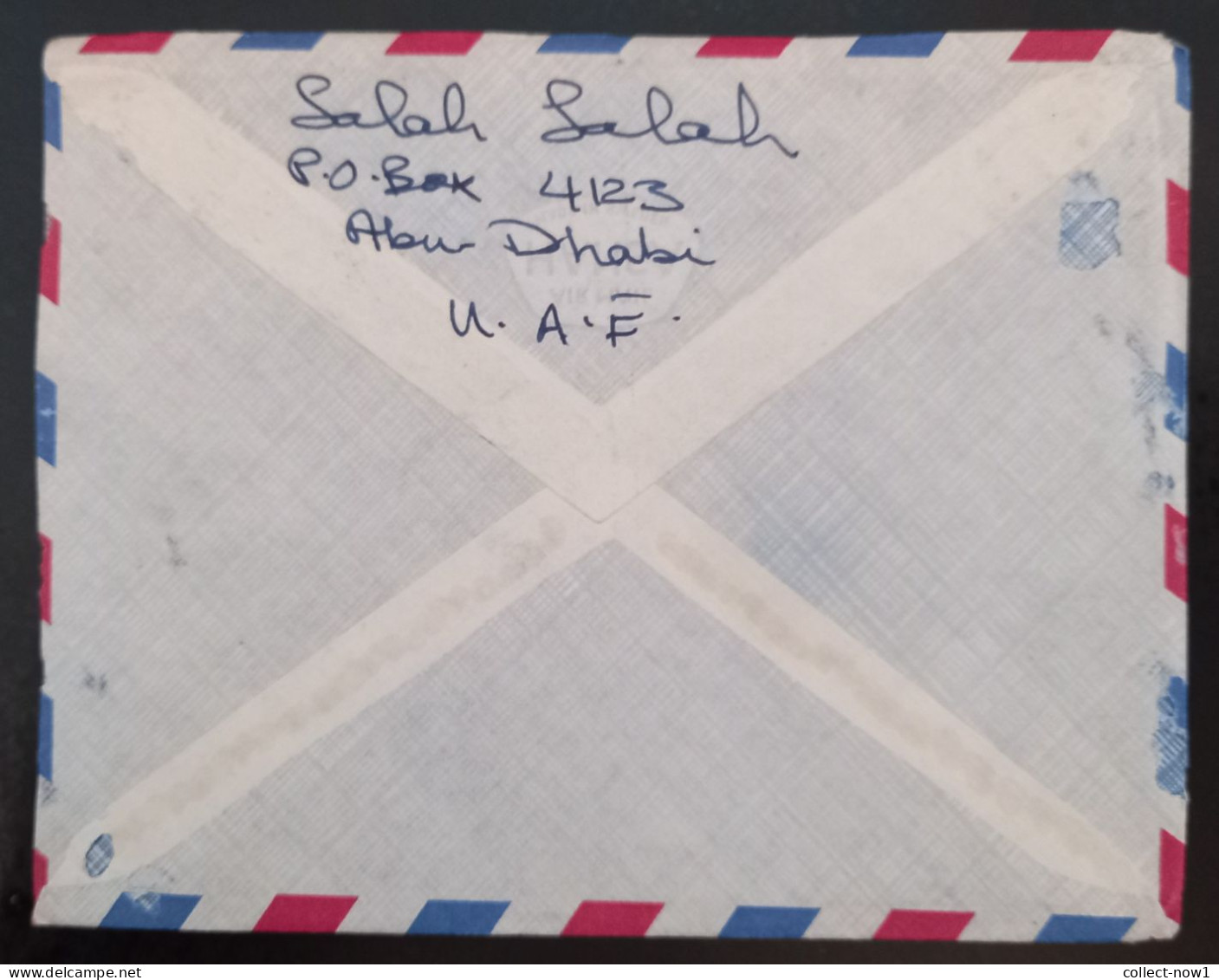 #45    UAE Abu Dhabi  Air Mail Cover Sent To Yugoslavia - - Abu Dhabi