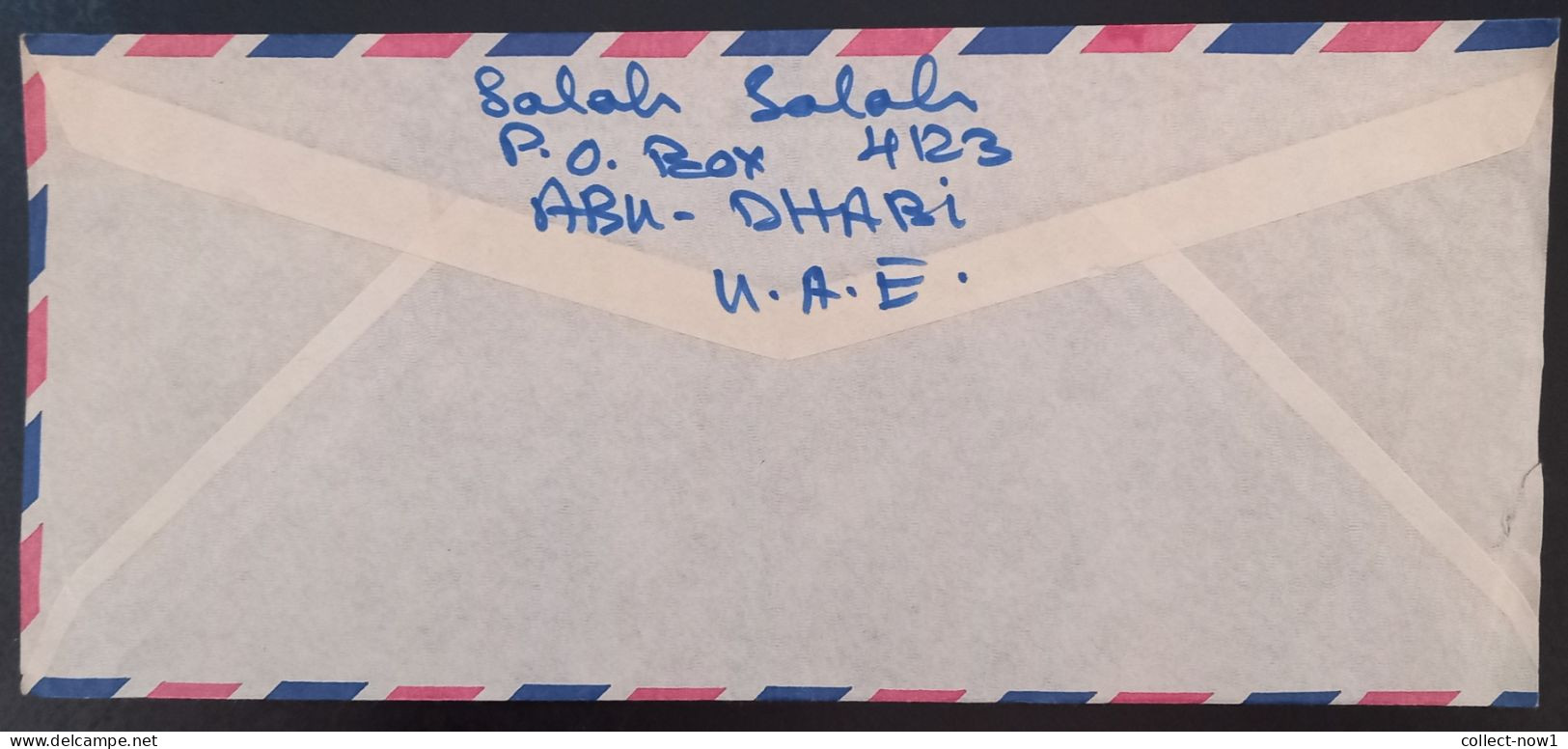 #45    UAE Abu Dhabi  Air Mail Cover Sent To Yugoslavia - - Abu Dhabi