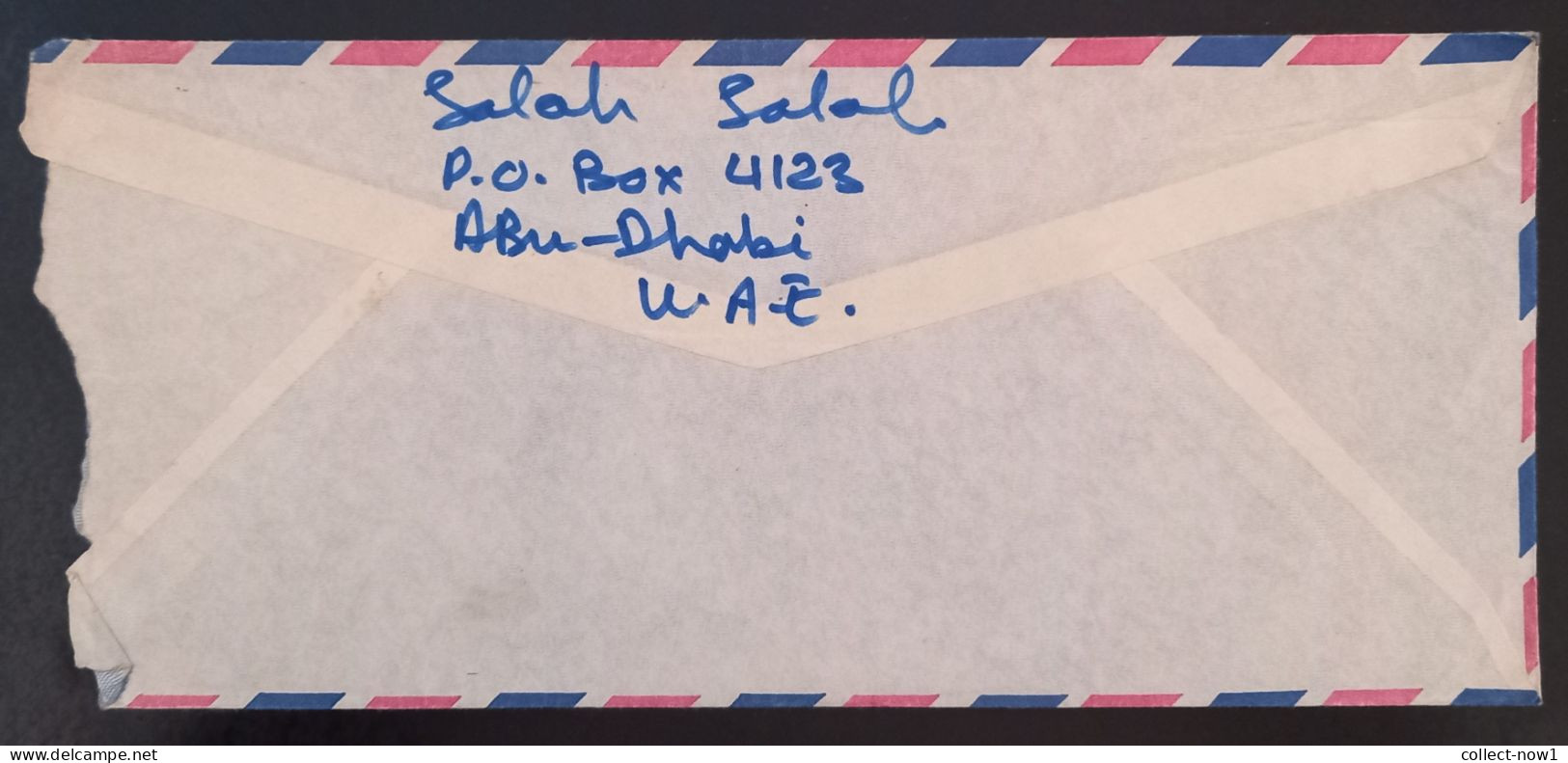 #45    UAE Abu Dhabi  Air Mail Cover Sent To Yugoslavia - 1977 - Abu Dhabi