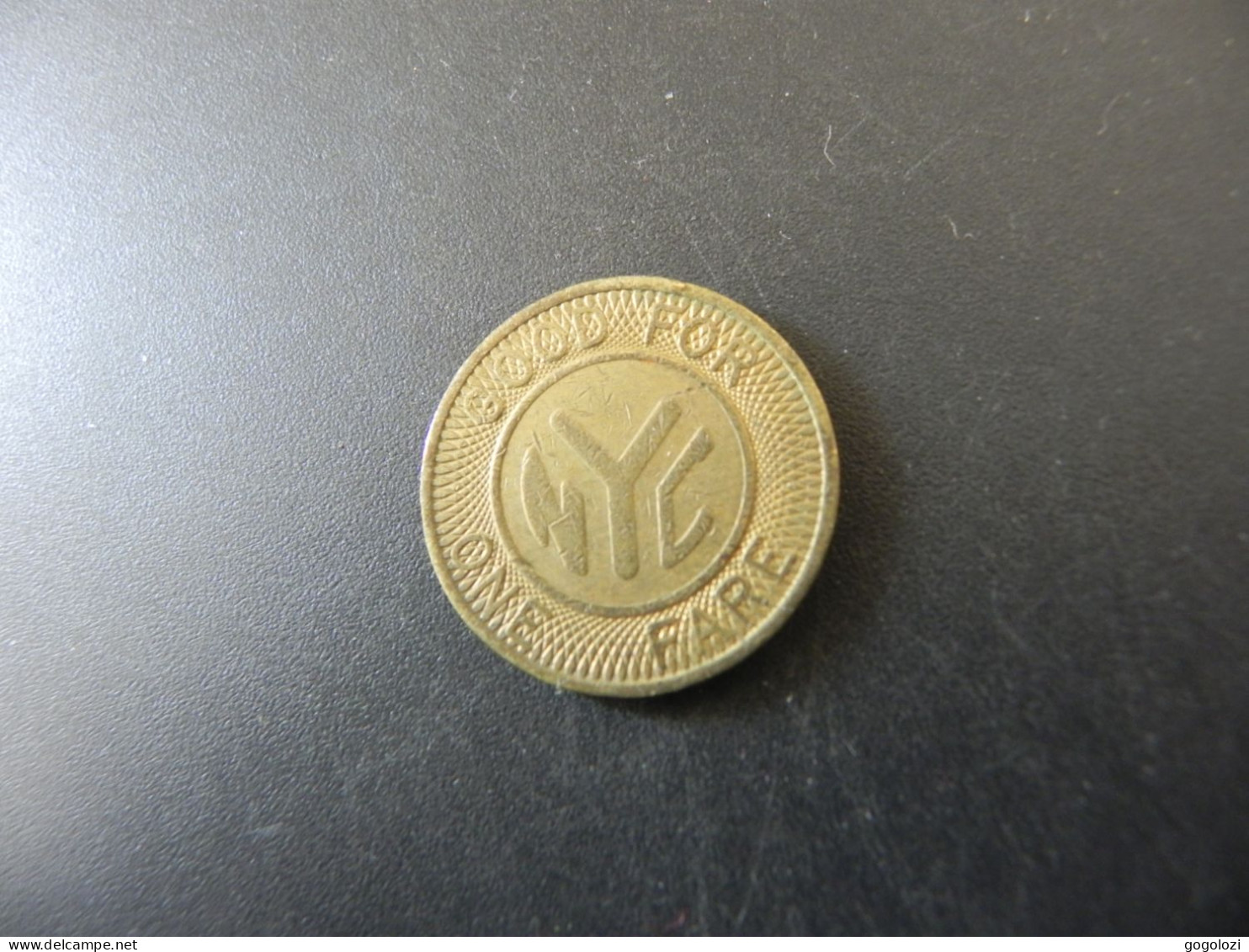 Jeton Token - USA - New York City Transit Authority - Good For One Fare - Autres & Non Classés