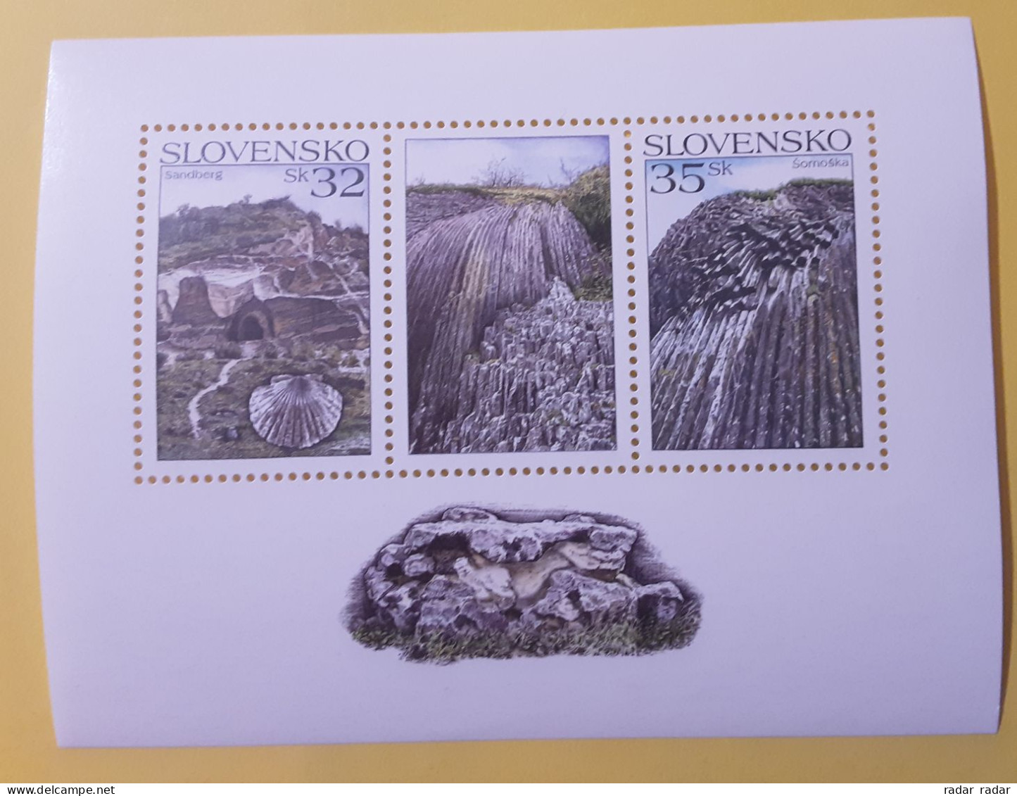 2006 Slovakia Somoska Sandberg Miniature Sheet Geology Fossil Lava Geological Locality MNH ** - Neufs