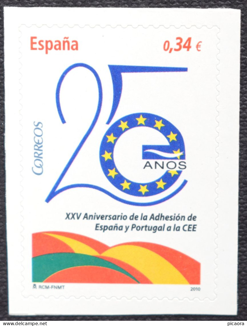 España Spain 2010  Adhesión España Y Portugal A La C.E.E.  Mi 4516 Yv 4221 Edi 4574  Nuevo New MNH ** - European Community