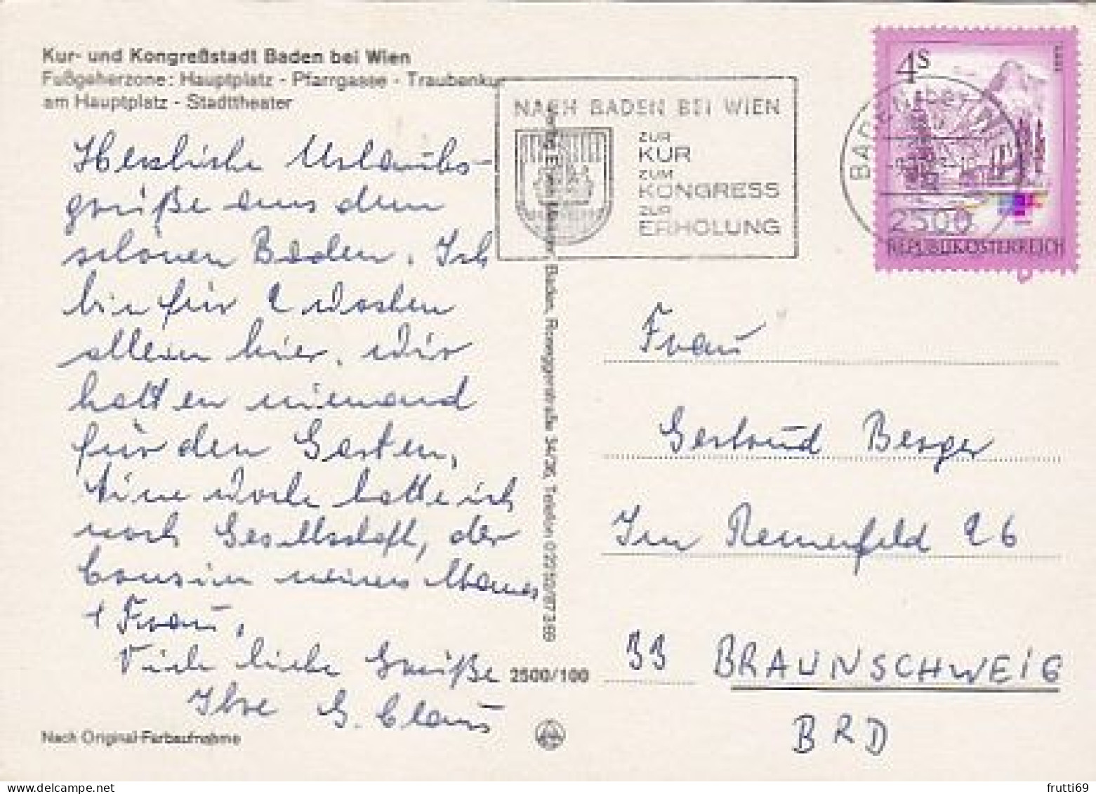 AK 191281 AUSTRIA - Baden Bei Wien - Baden Bei Wien