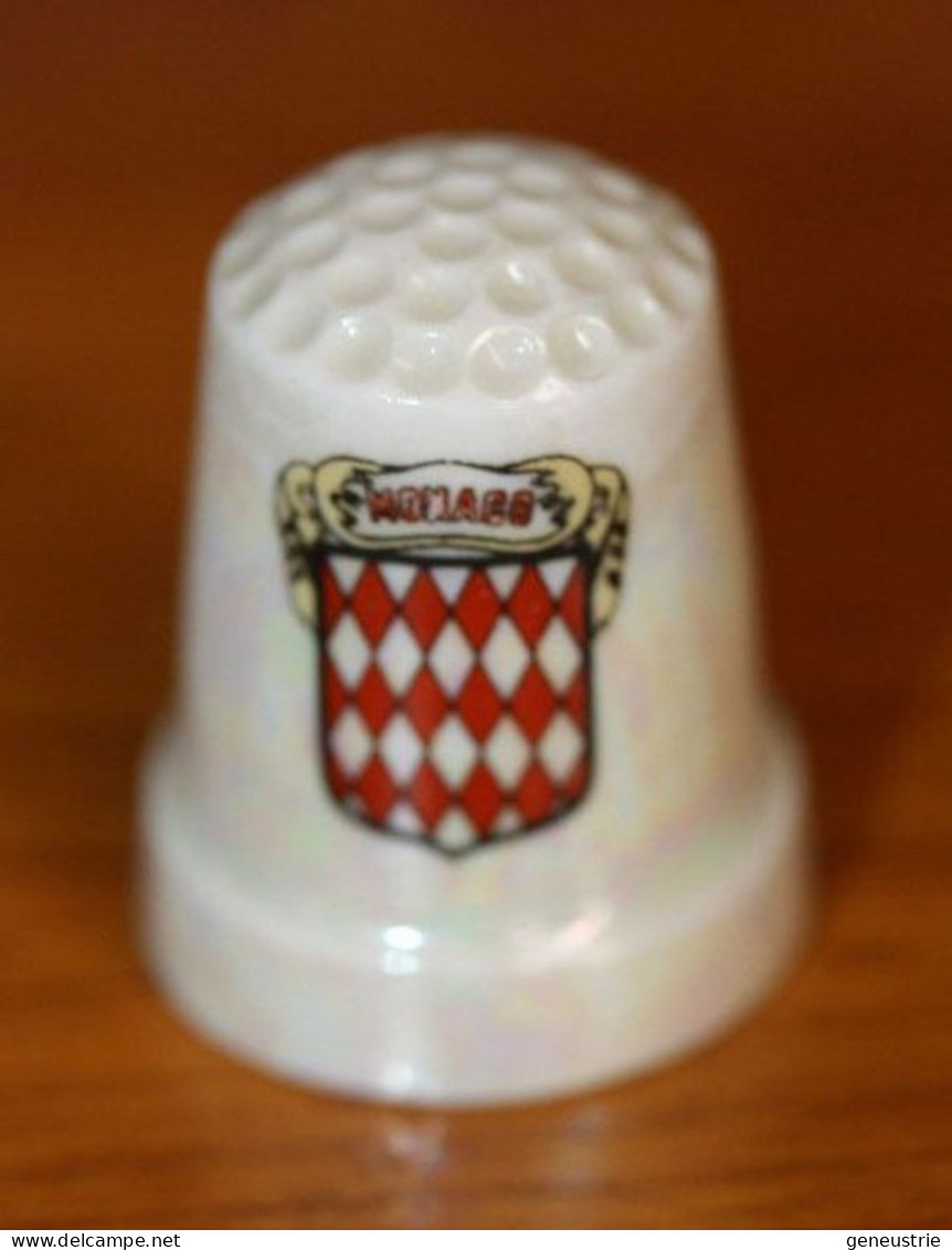 Dé à Coudre En Porcelaine" Monaco " Thimble - Thimbles