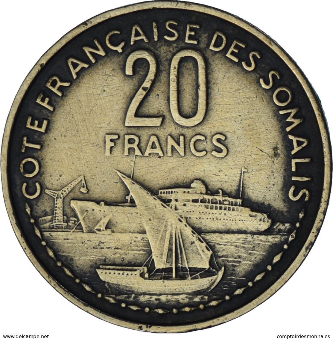 Monnaie, Côte Française Des Somalis, 20 Francs, 1952, Paris, TTB+ - Somalia