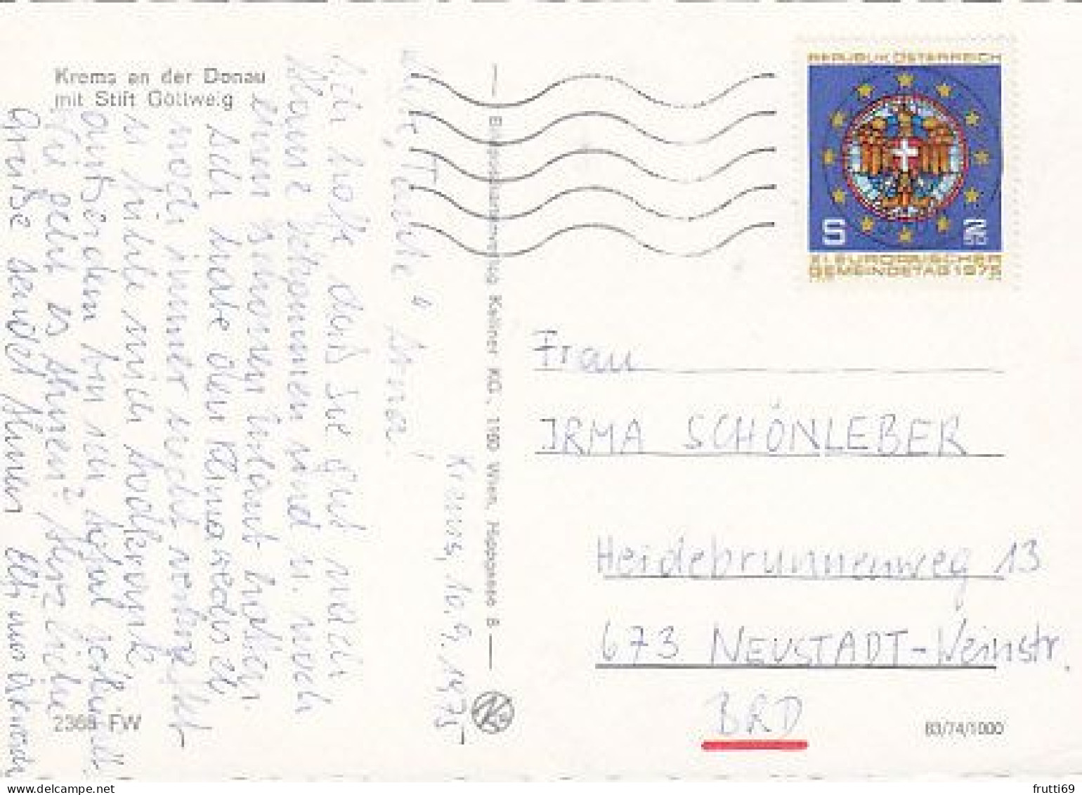 AK 191293 AUSTRIA - Krems An Der Donau Mit Stift Göttweig - Krems An Der Donau