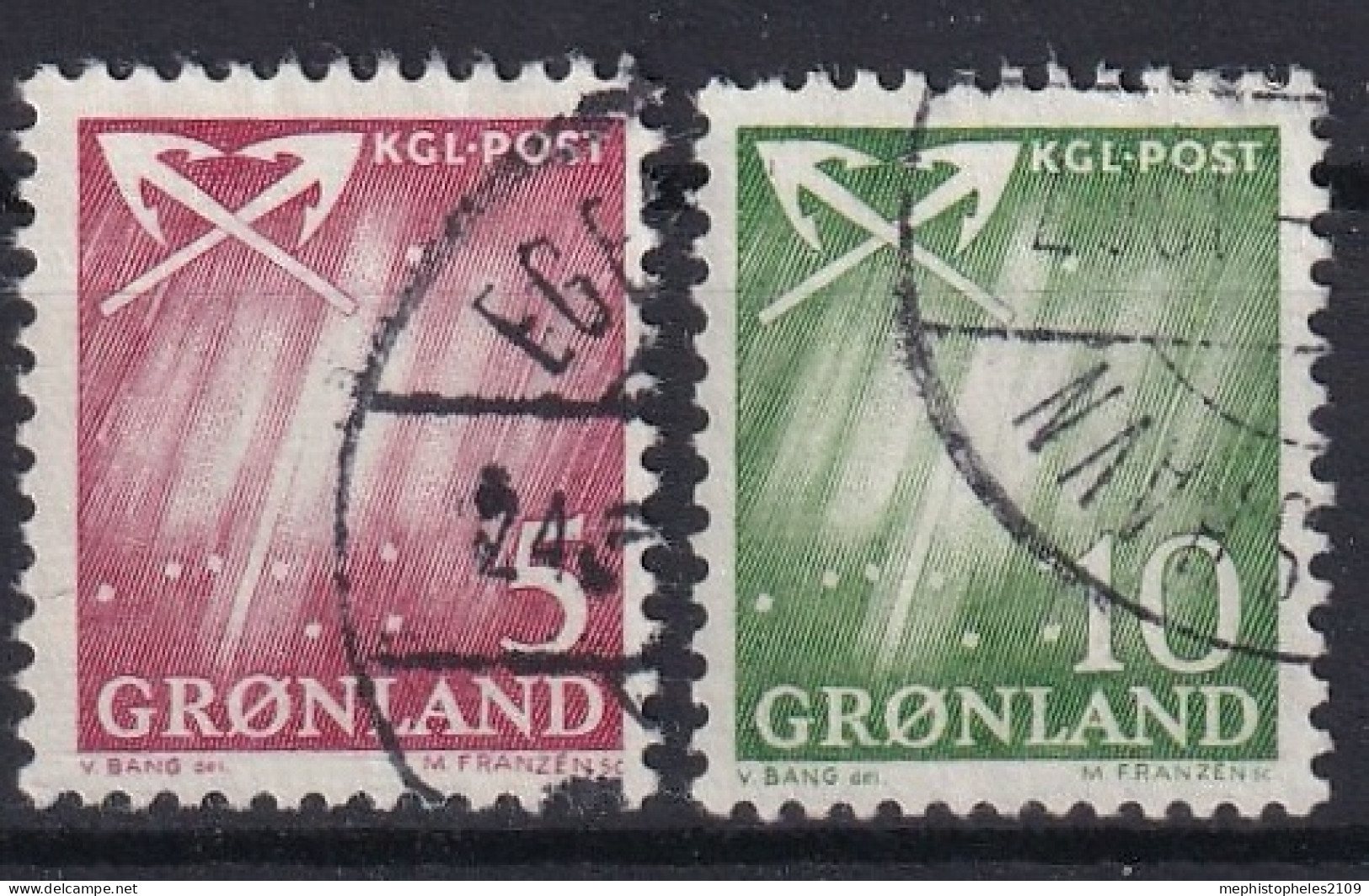 GROENLAND 1963 - MLH - Mi 48, 49 - Gebruikt