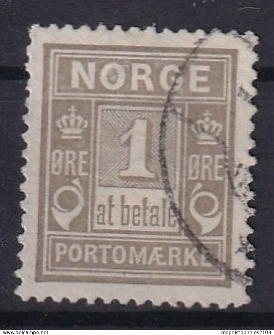 NORWAY 1889-1914 - Canceled - Sc# J1 - Postage Due - Usati