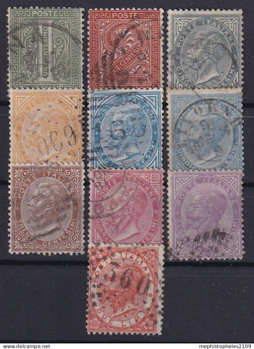 ITALY / ITALIA 1863 - Canceled - Sc# 24-33 - Complete Set! - Usati