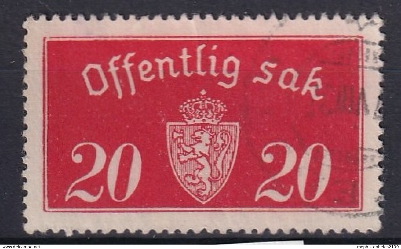 NORWAY 1933/34 - Canceled - Sc# O14a - Officials - Servizio