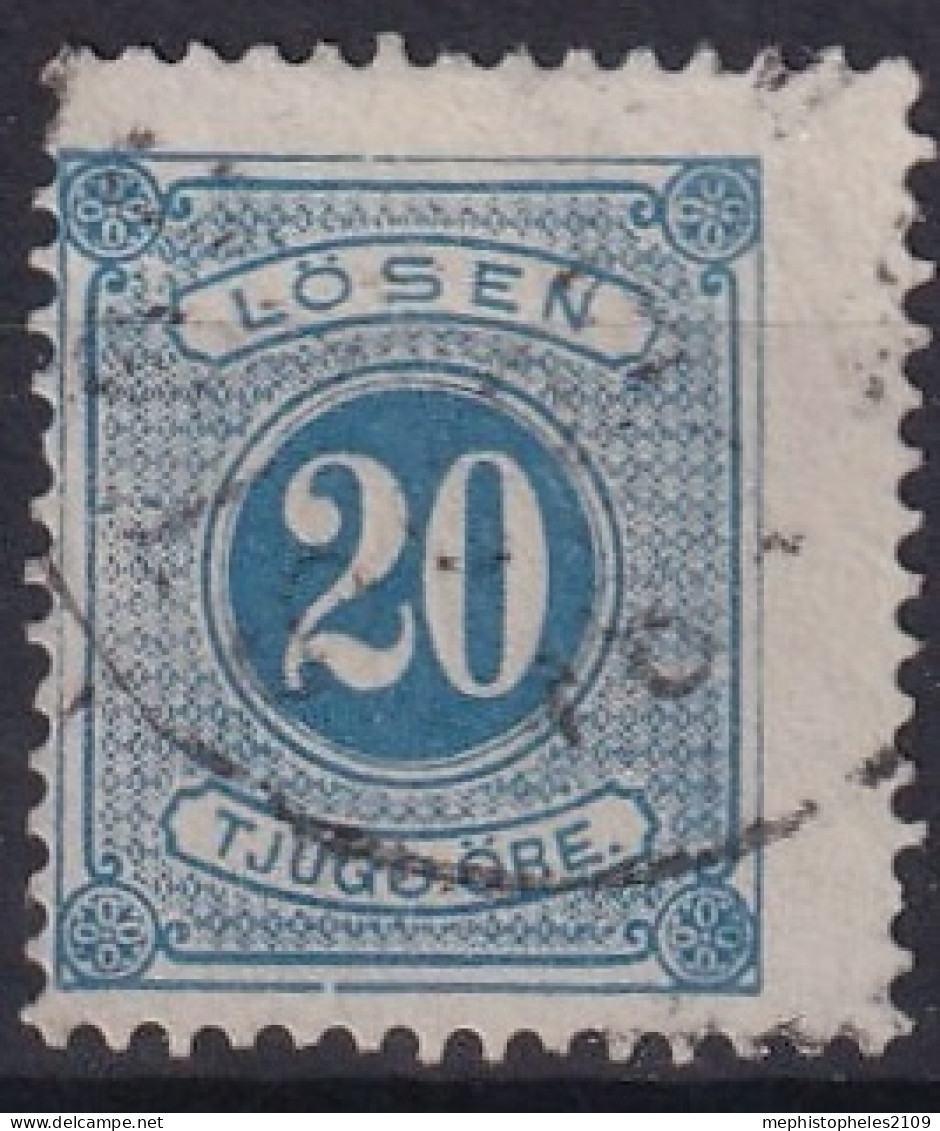 SWEDEN 1878 - Canceled - Sc# J17 - Postage Due - Impuestos
