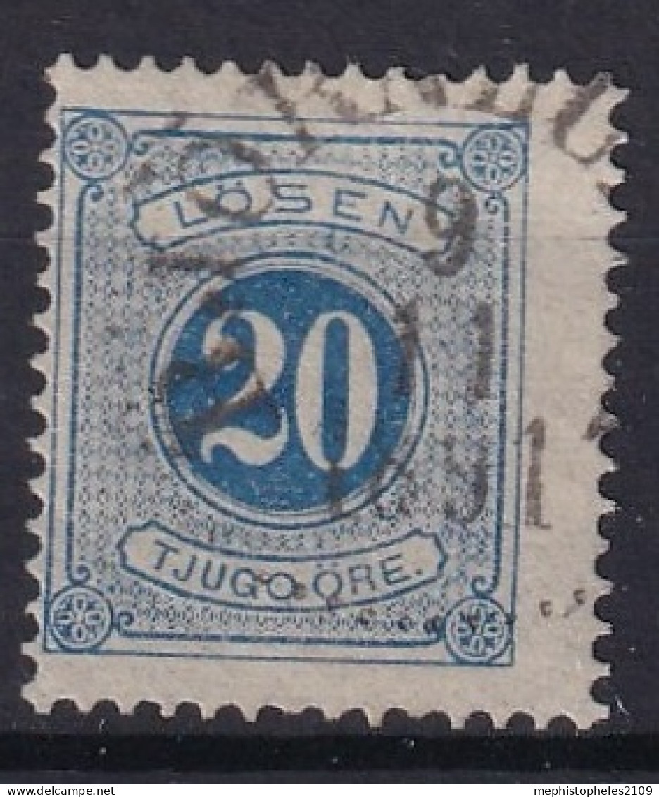 SWEDEN 1878 - Canceled - Sc# J17 - Postage Due - Impuestos