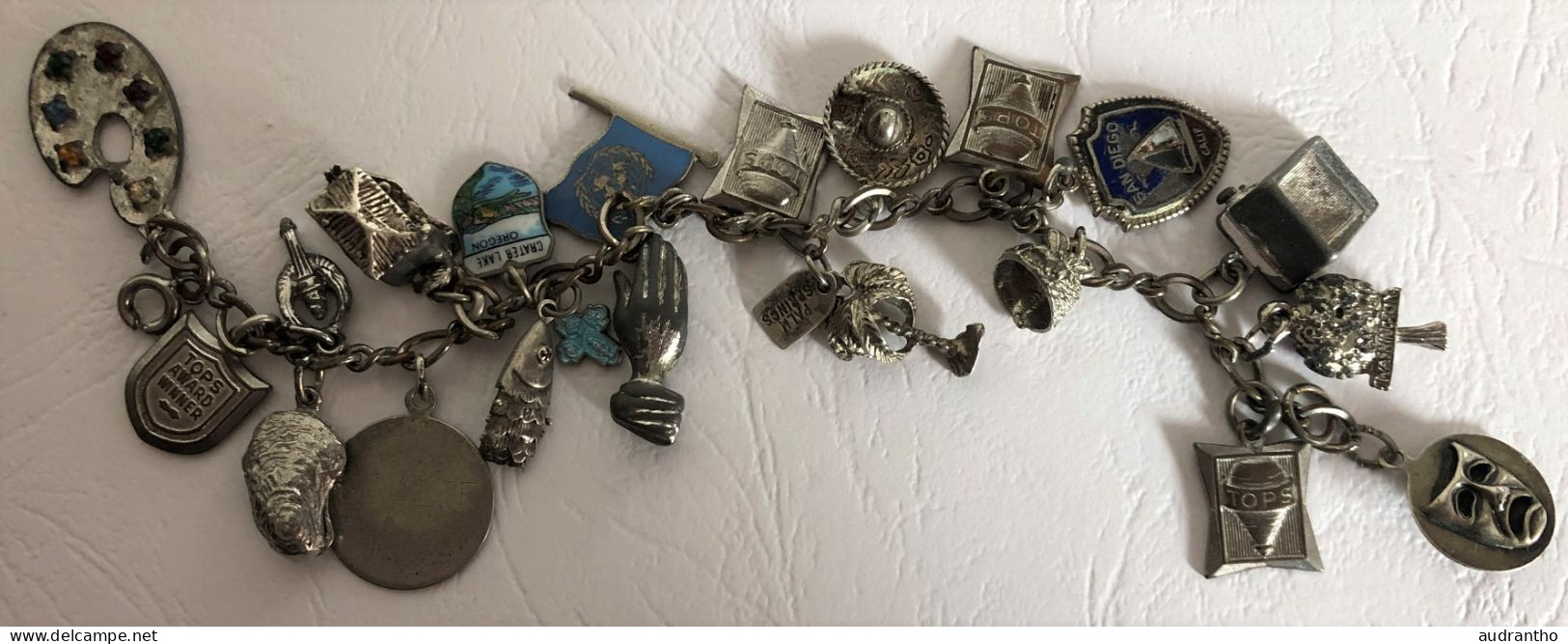 Bracelet Souvenir Scolaire - Oregon - San-Diego - Etats-Unis - Obj. 'Remember Of'
