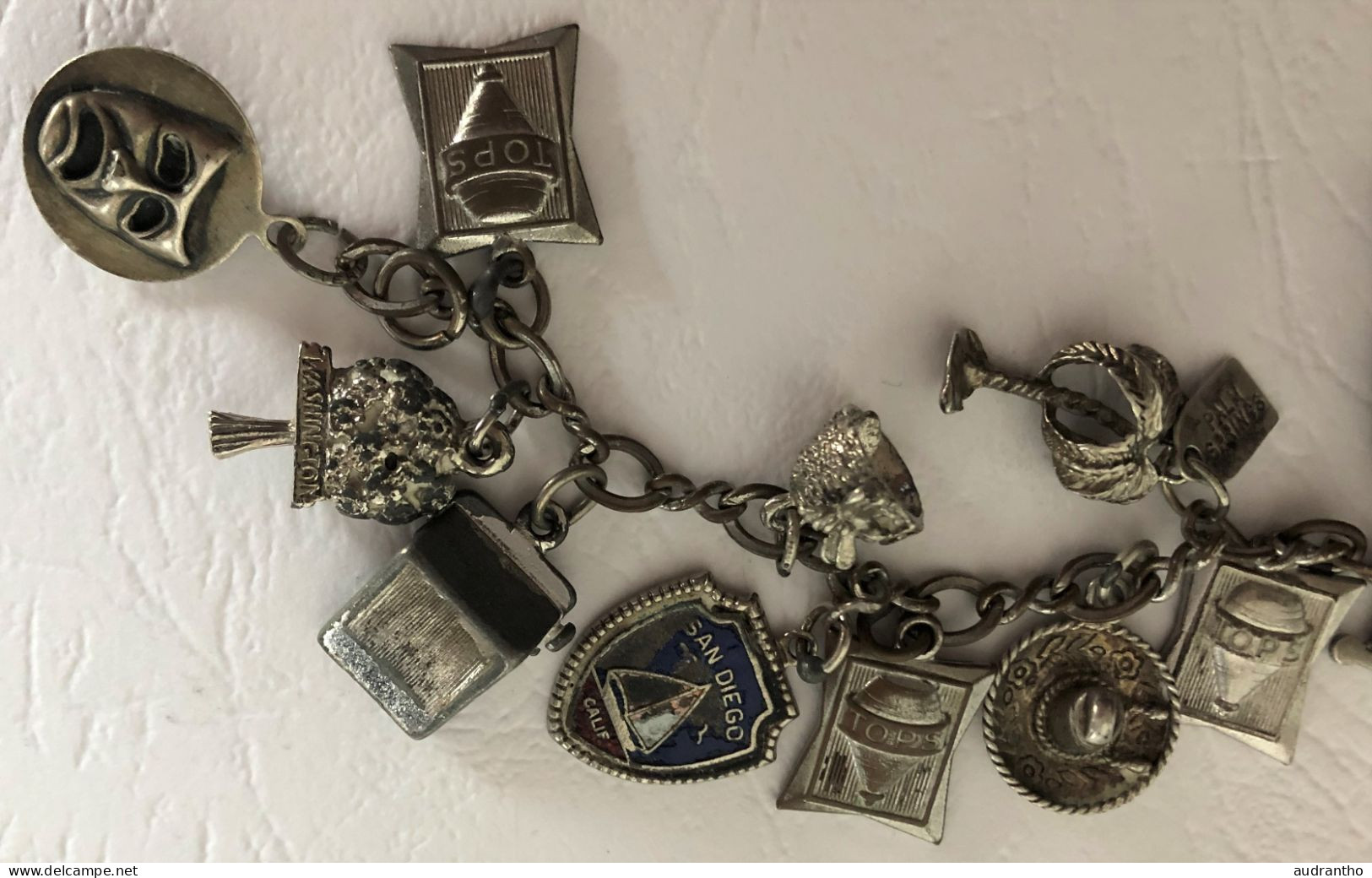 Bracelet Souvenir Scolaire - Oregon - San-Diego - Etats-Unis - Obj. 'Souvenir De'