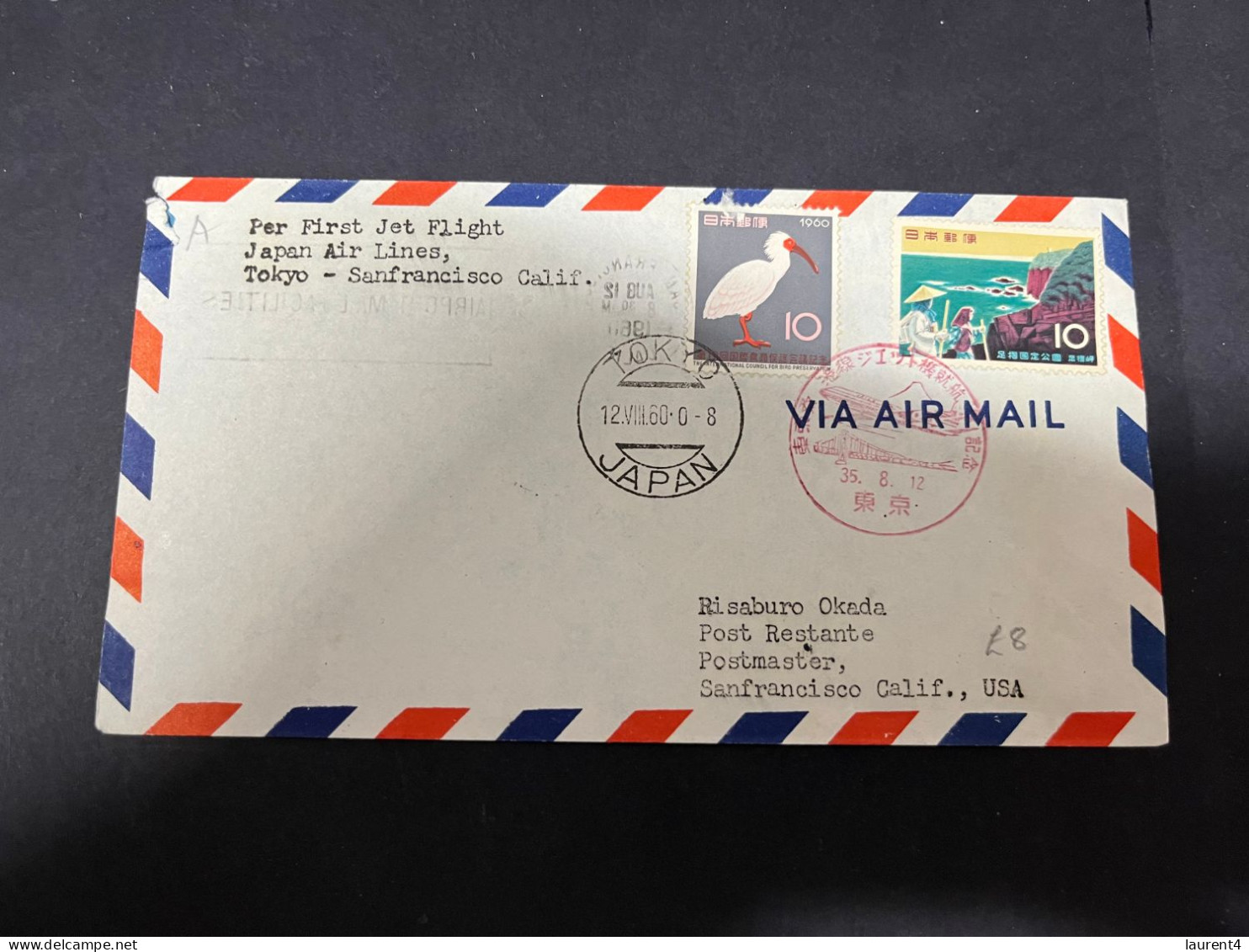 1-1-2024 (4 W 3) Japan Letter Posted To USA (San Francisco)(1960) - Brieven En Documenten