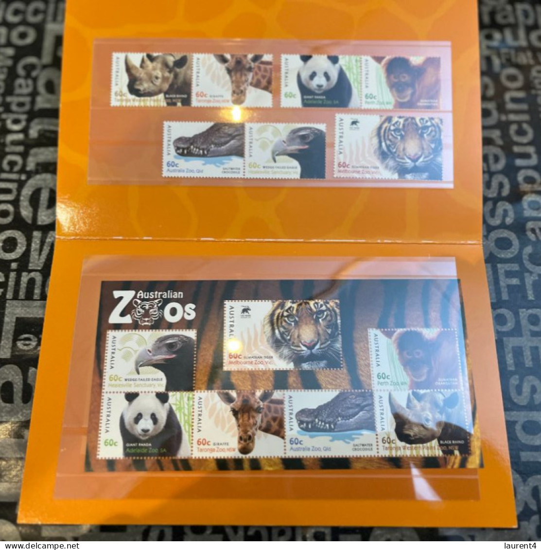 1-1-2024 (4 W 5) Australia Stamp Pack - Autralian Zoo (1 M/s + 7 Stamps) Panda Etc - Presentation Packs