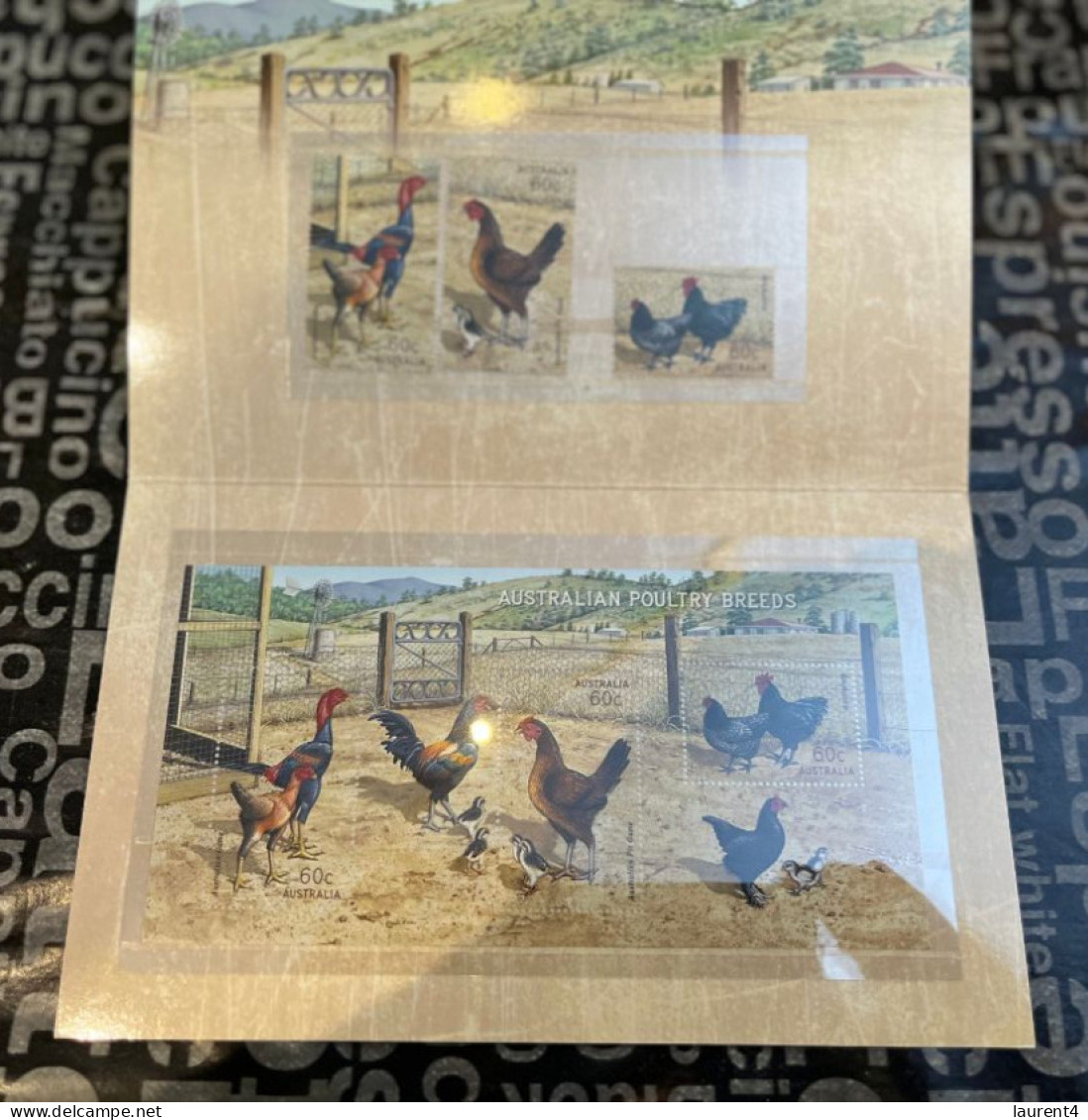 1-1-2024 (4 W 5) Australia Stamp Pack - Poultry Breeds (3 Stamps + 1 Mini Sheet) Chicken - Presentation Packs