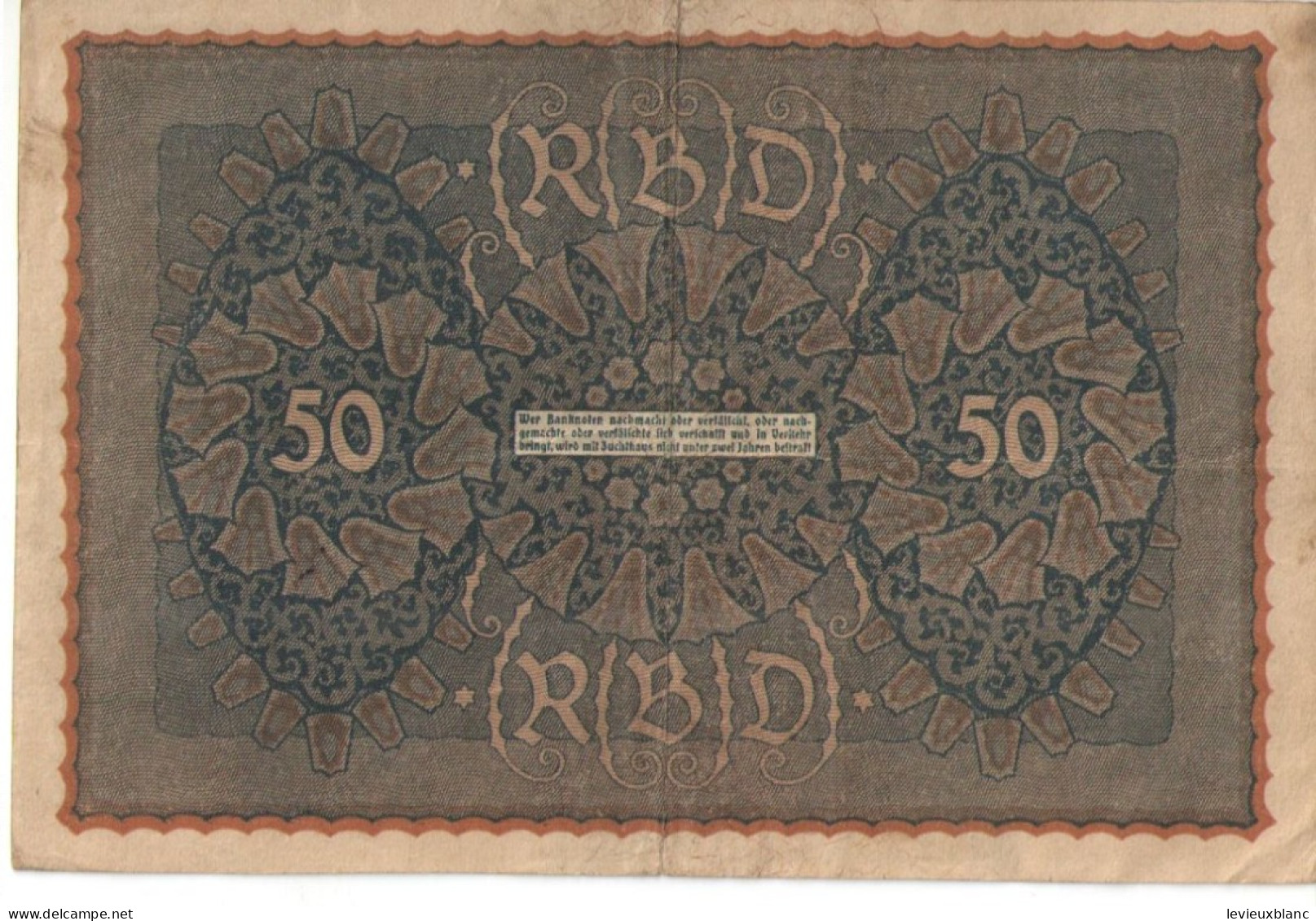 Allemagne/Billet De Banque Ancien/Allemagne/Reichsbanknote/Funfzig Mark/50 Mark/Berlin/Juni 1919      BILL260 - 50 Mark