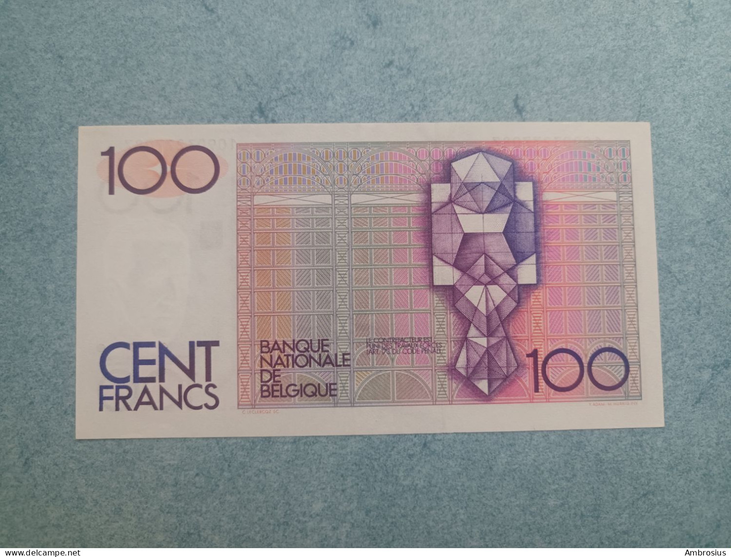 Belgique # AUNC 100 Francs 1978 Simonis-De Strijcker - 100 Francos