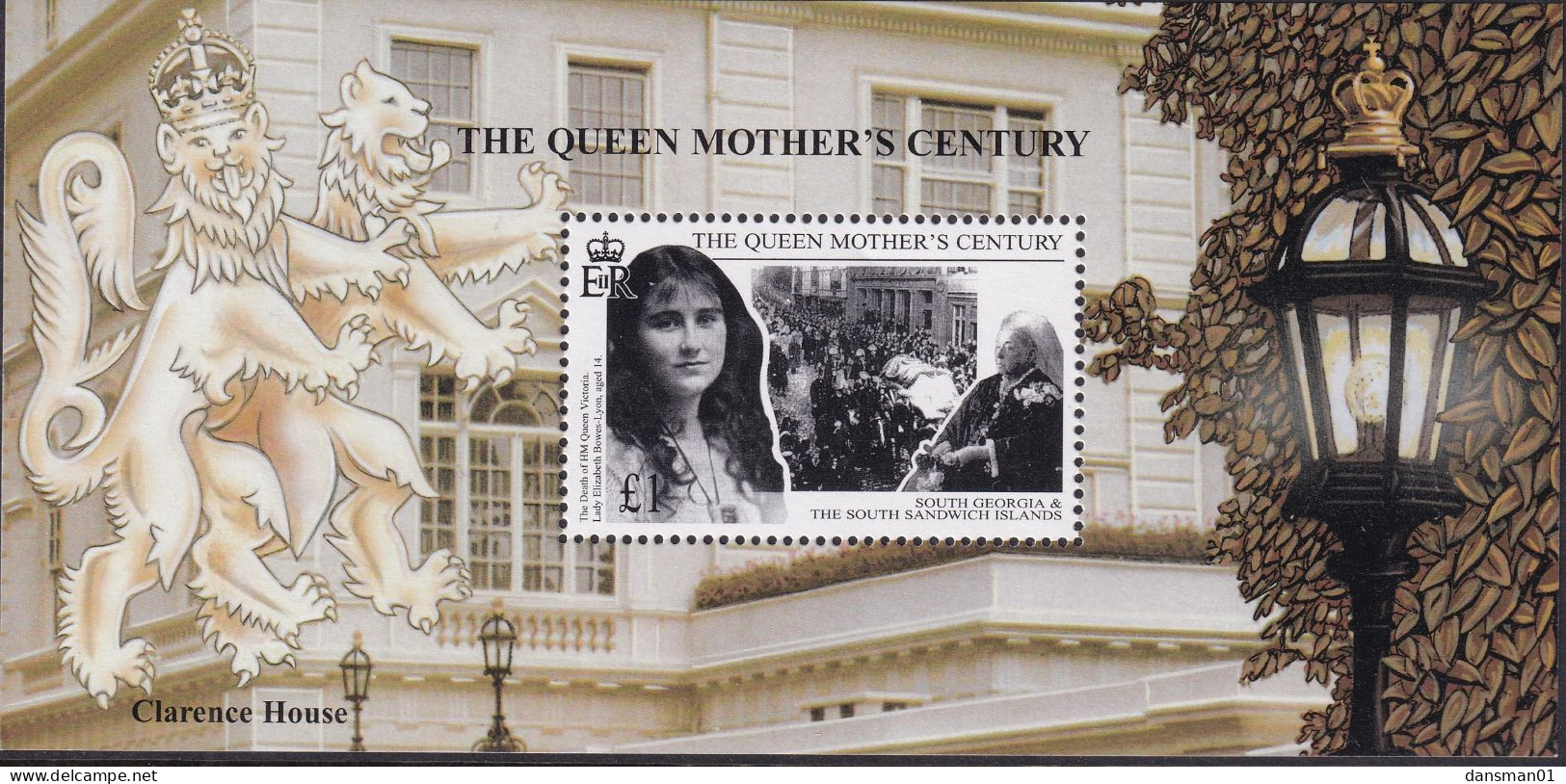 South Georgia Islands 1999 Queen Mother Sc 235 Mint Never Hinged - Südgeorgien