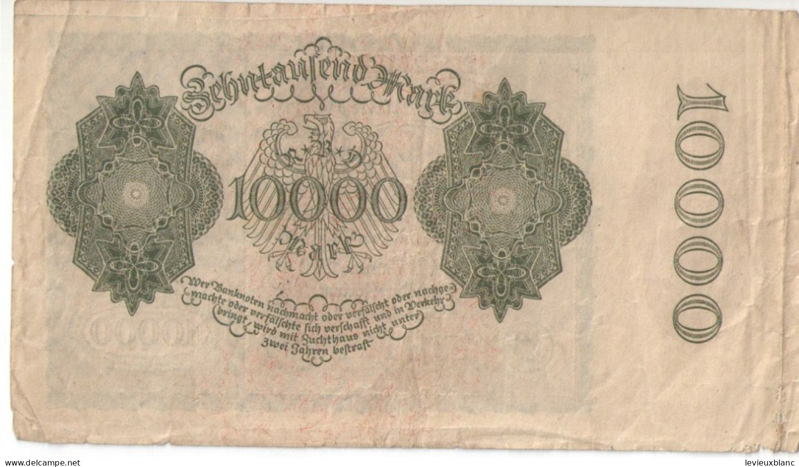 Allemagne/Billet De Banque Ancien/Allemagne/Reichsbanknote/behntaufend Mark/10 000 Mark/Berlin/19 Januar 1922    BILL257 - 10.000 Mark