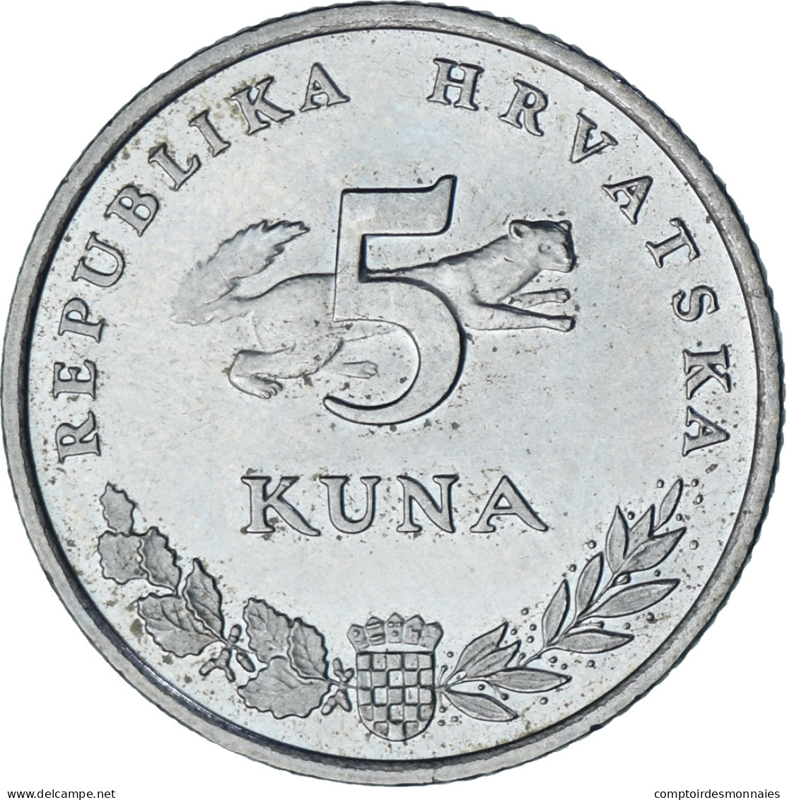 Croatie, 5 Kuna, 2010, Cuivre-Nickel-Zinc (Maillechort), TTB+, KM:23 - Croatia
