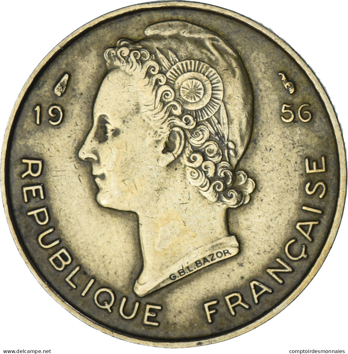 Monnaie, Afrique-Occidentale Française, 10 Francs, 1956, Paris, SPL - Côte-d'Ivoire