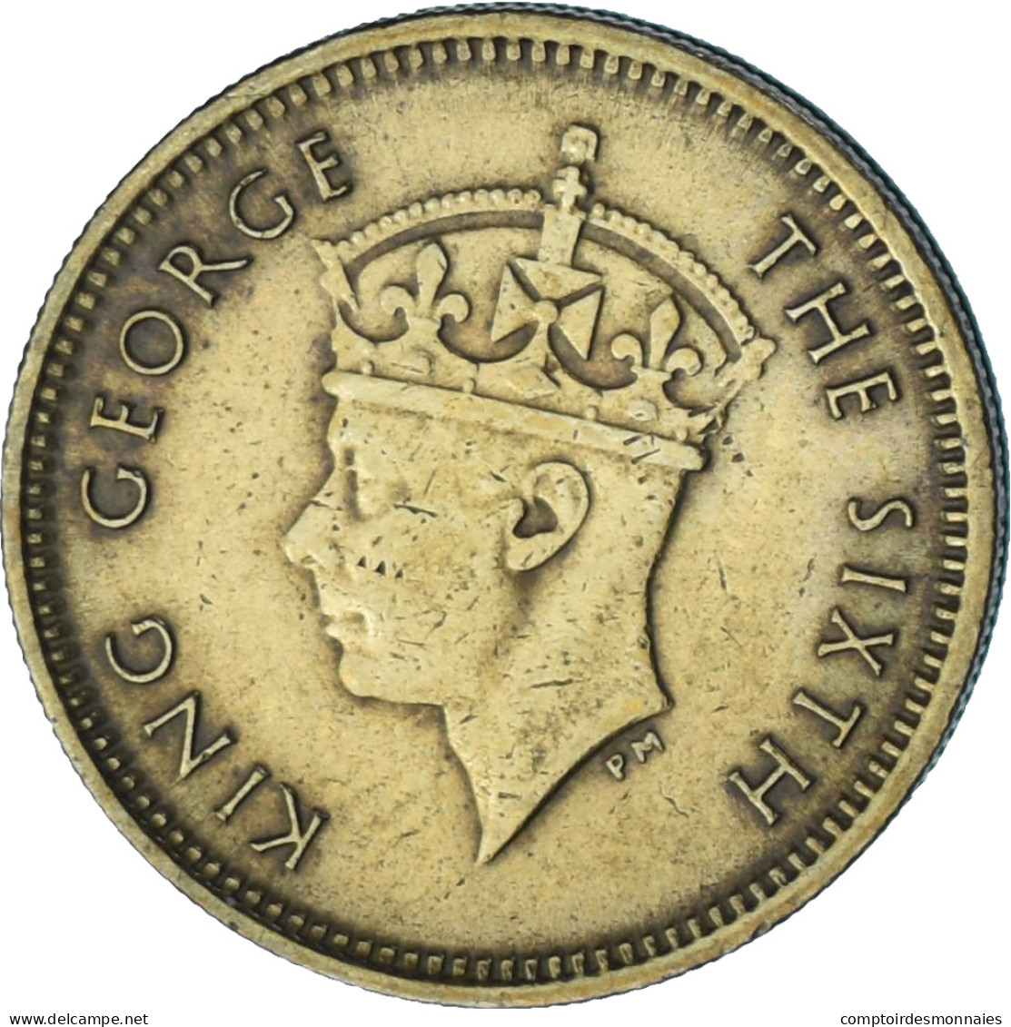 Monnaie, Hong Kong, 5 Cents, 1950, SUP, Cuivre-Nickel-Zinc (Maillechort) - Hong Kong