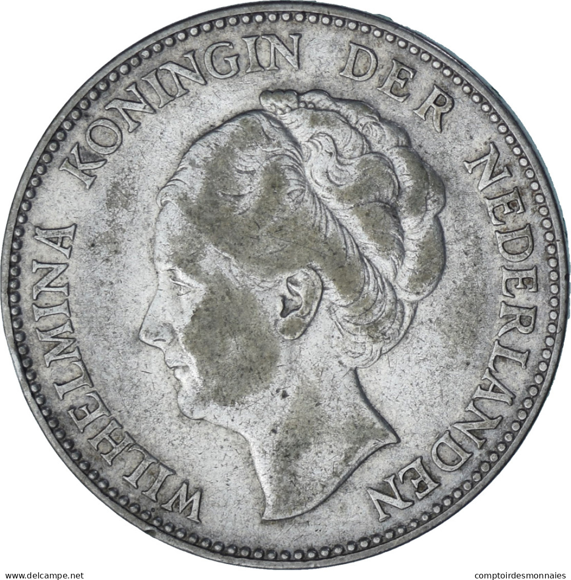 Monnaie, Pays-Bas, Wilhelmina I, Gulden, 1931, TTB+, Argent, KM:161.1 - 1 Florín Holandés (Gulden)